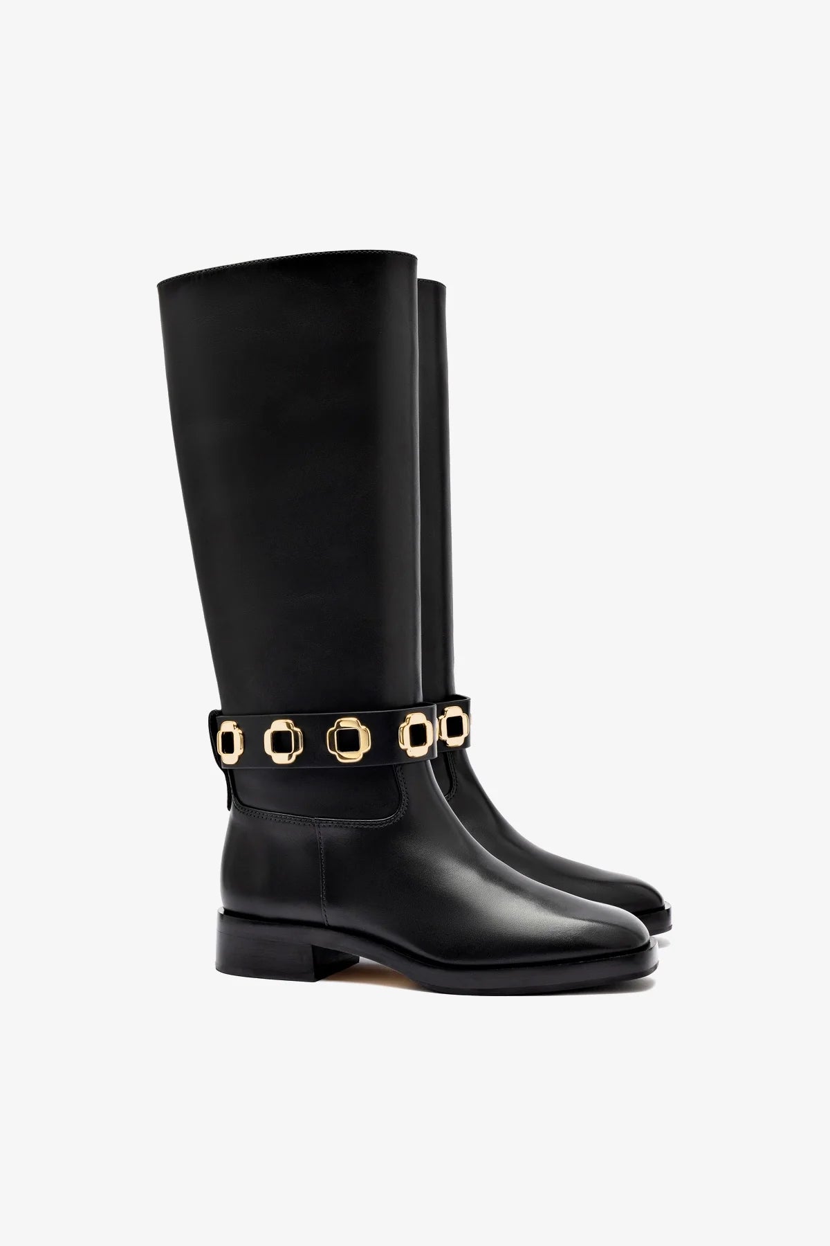 Stylish Milan Flat Boots in Black Leather - Comfortable & Trendy Women's Ankle Boots for Casual Wear & Everyday Outfits