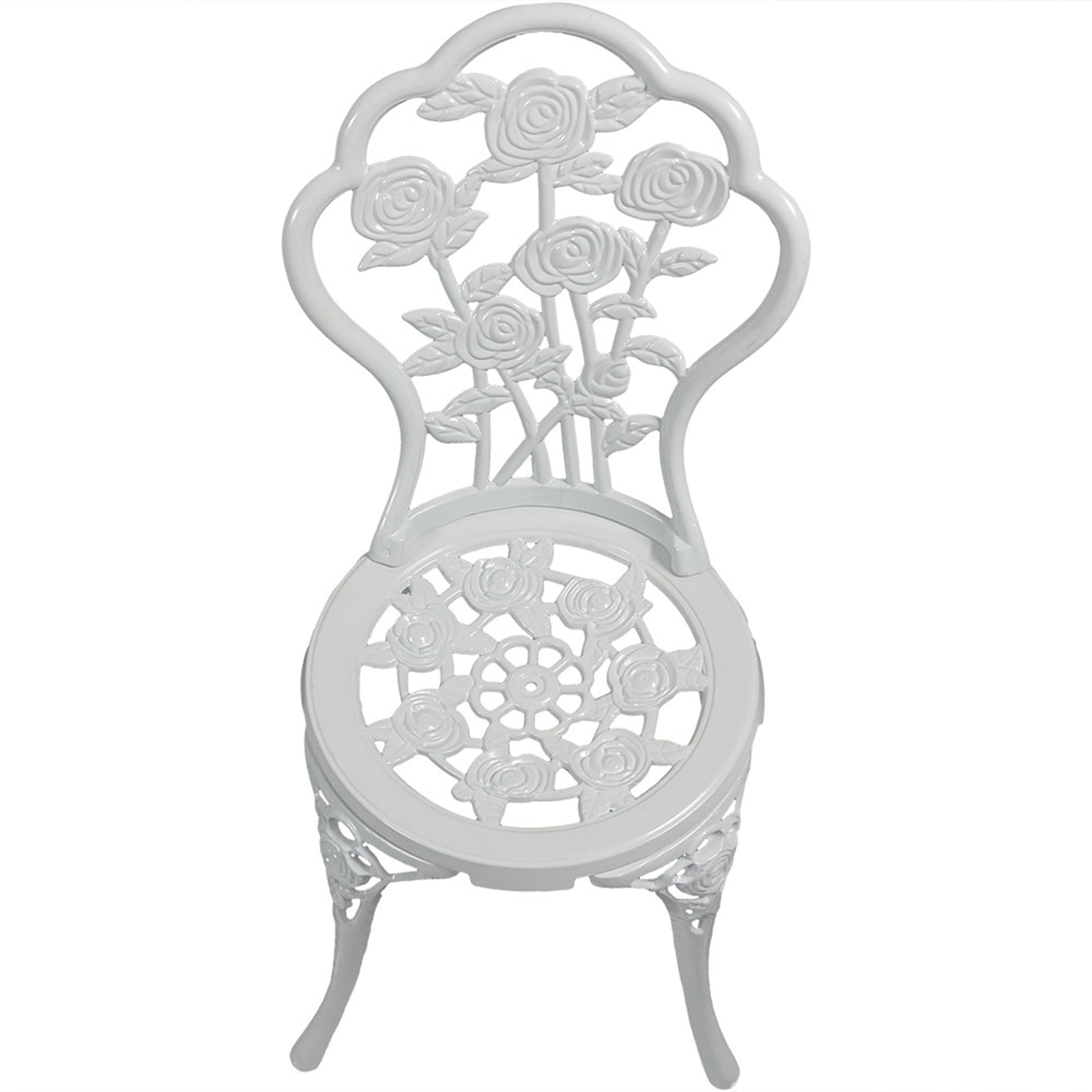 Sunnydaze 3-Piece Outdoor Cast Aluminum Patio Bistro Set - Durable Garden Furniture for Backyard, Balcony & Poolside Dining