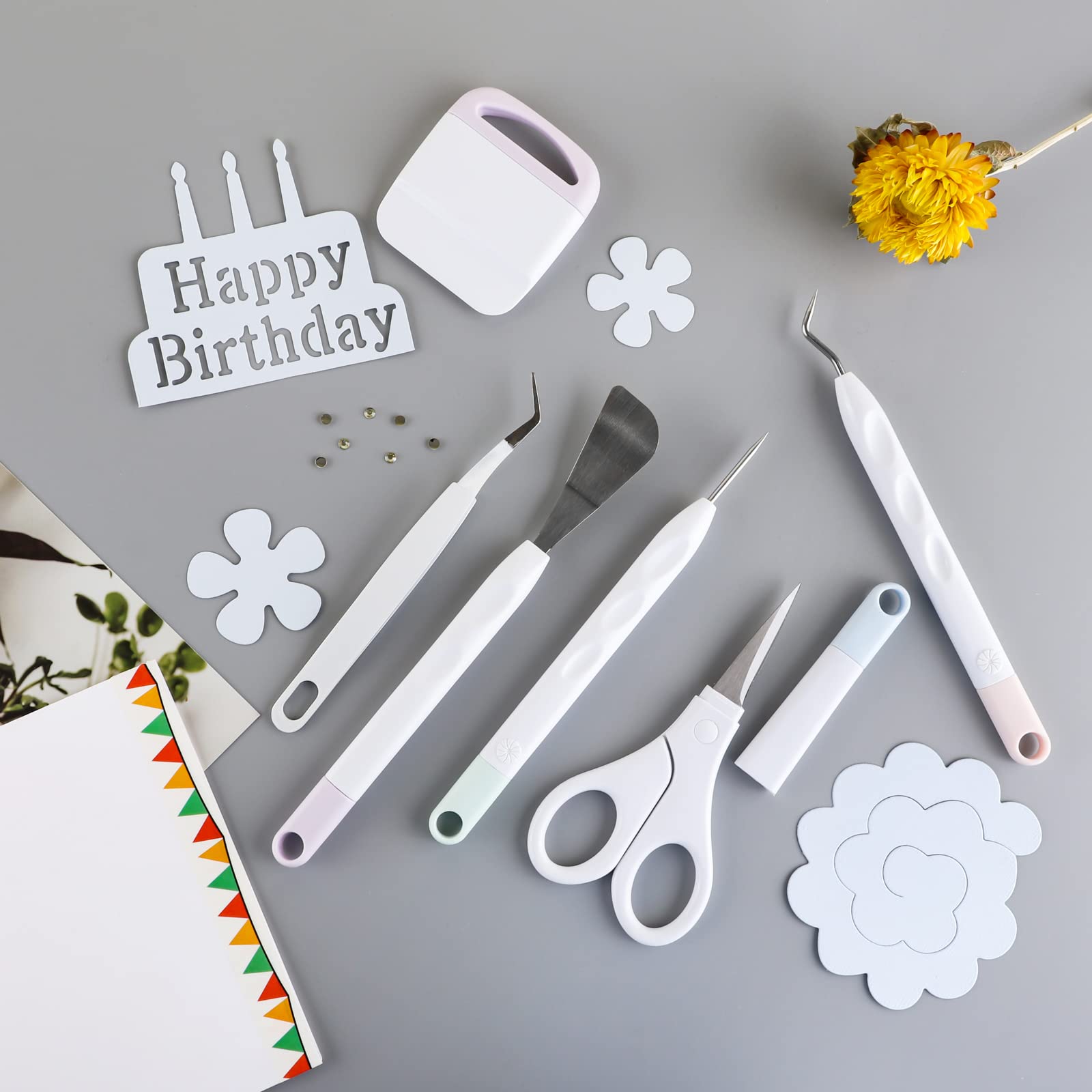 BAOFALI 6-Piece Premium Vinyl Weeding Tool Set for Cricut, Silhouette, Siser, Oracal 631/651/751 - Essential Craft Kit for DIY Scrapbooking, Decals, Stickers & Home Decor Projects