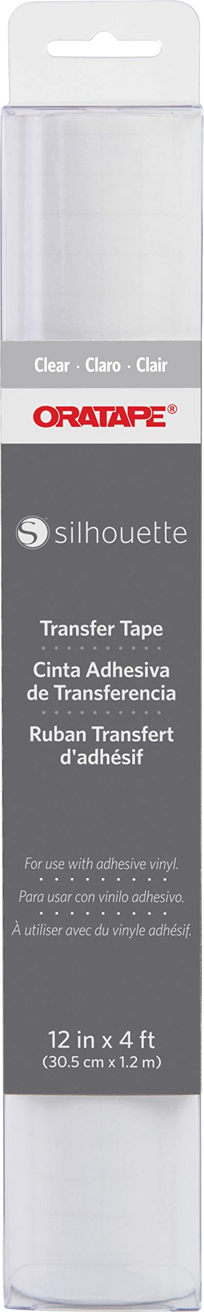 Silhouette America 012TAPE Oratape - Clear Adhesive Transfer Tape for Vinyl Cutting, Crafting & DIY Projects - Perfect for HTV, Decals & Stickers