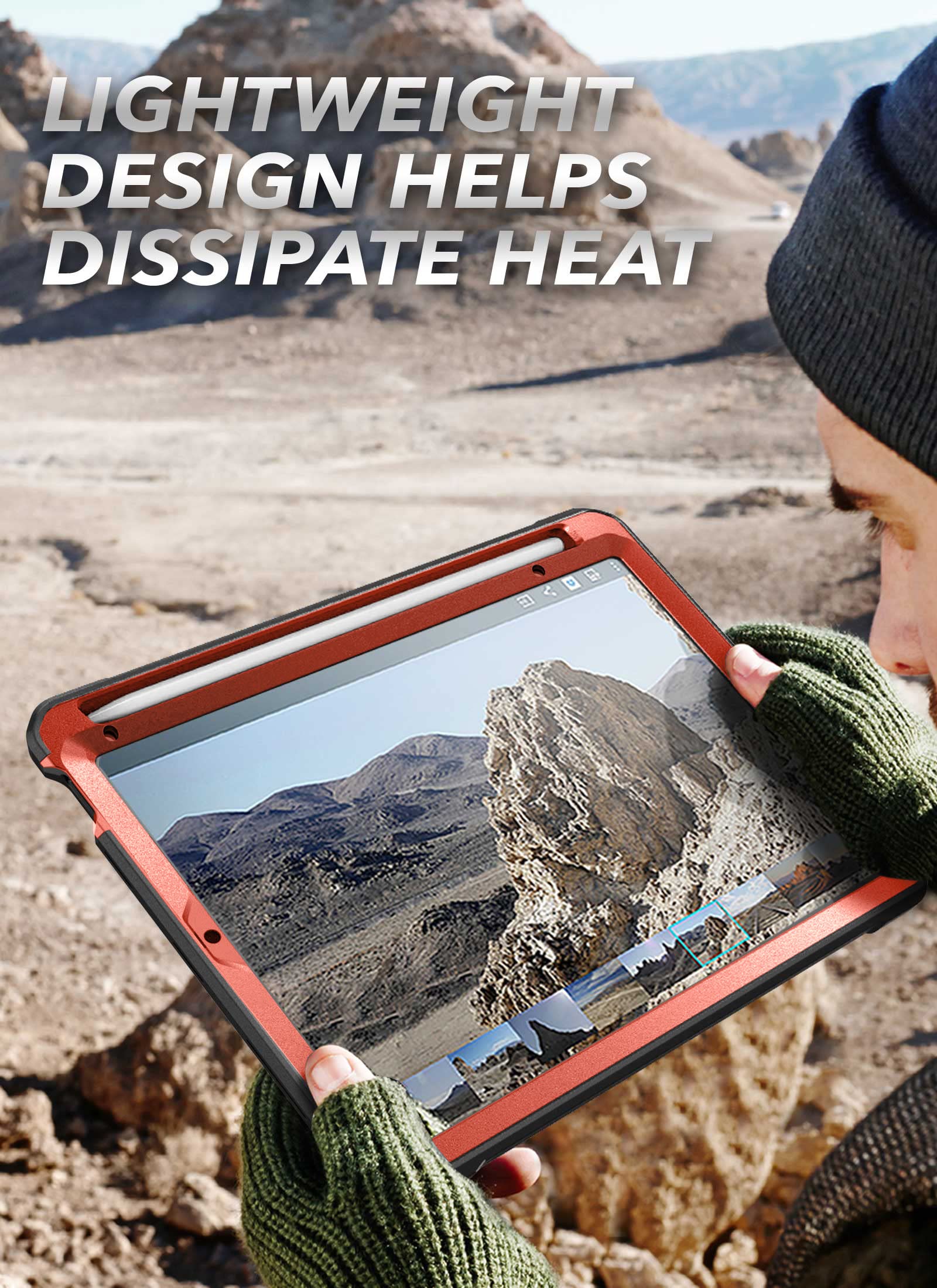 SUPCASE UB Pro iPad Mini 7 Case 2024 with Built-in Screen Protector, Pencil Holder & Stand - Compatible with iPad Mini 7th/6th Gen 8.3
