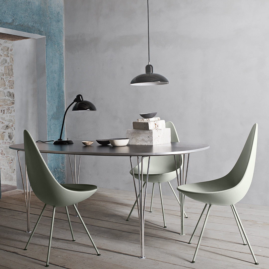 Drop Chair Plastic - Modern Lightweight Indoor/Outdoor Stackable Chair for Home, Office, and Patio Use
