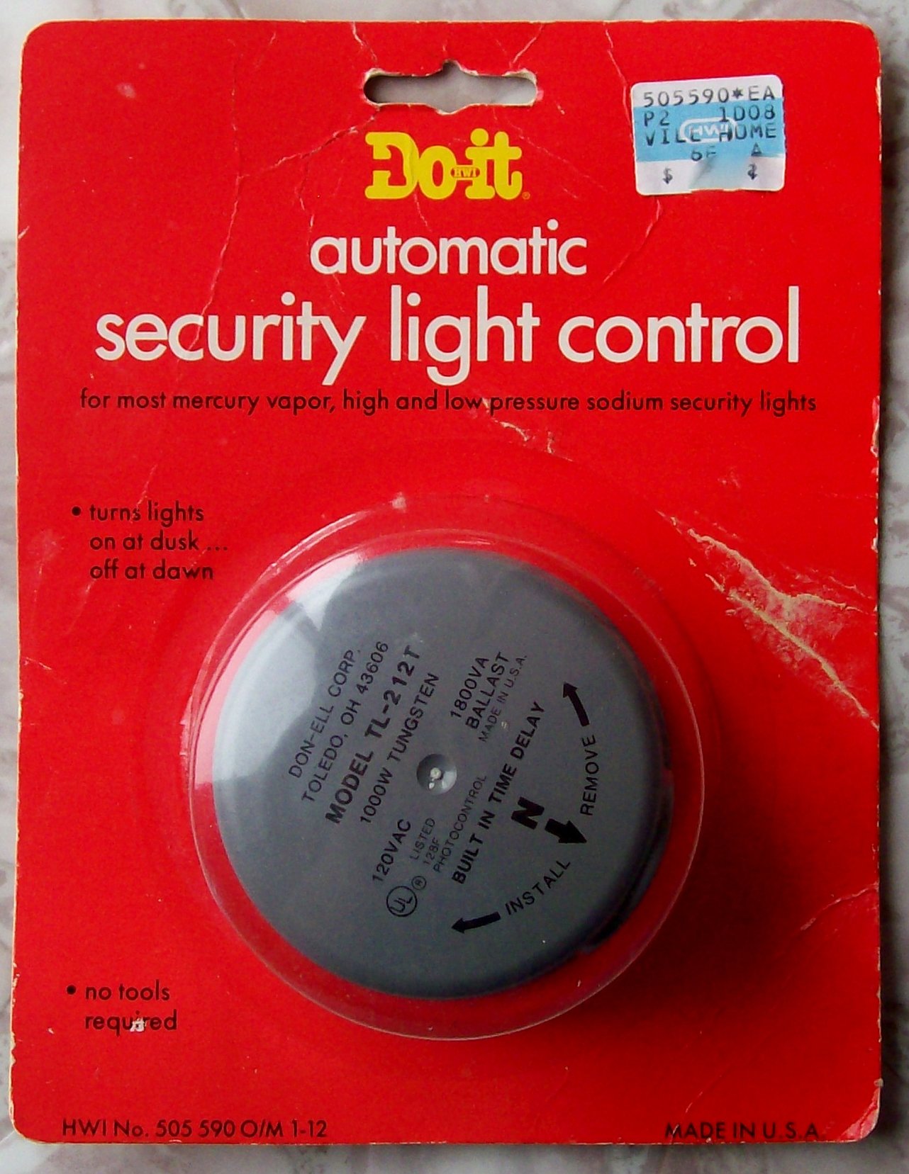 Electric Photocell Lamp Control - Automatic Outdoor Light Sensor for Energy Saving & Security Lighting
