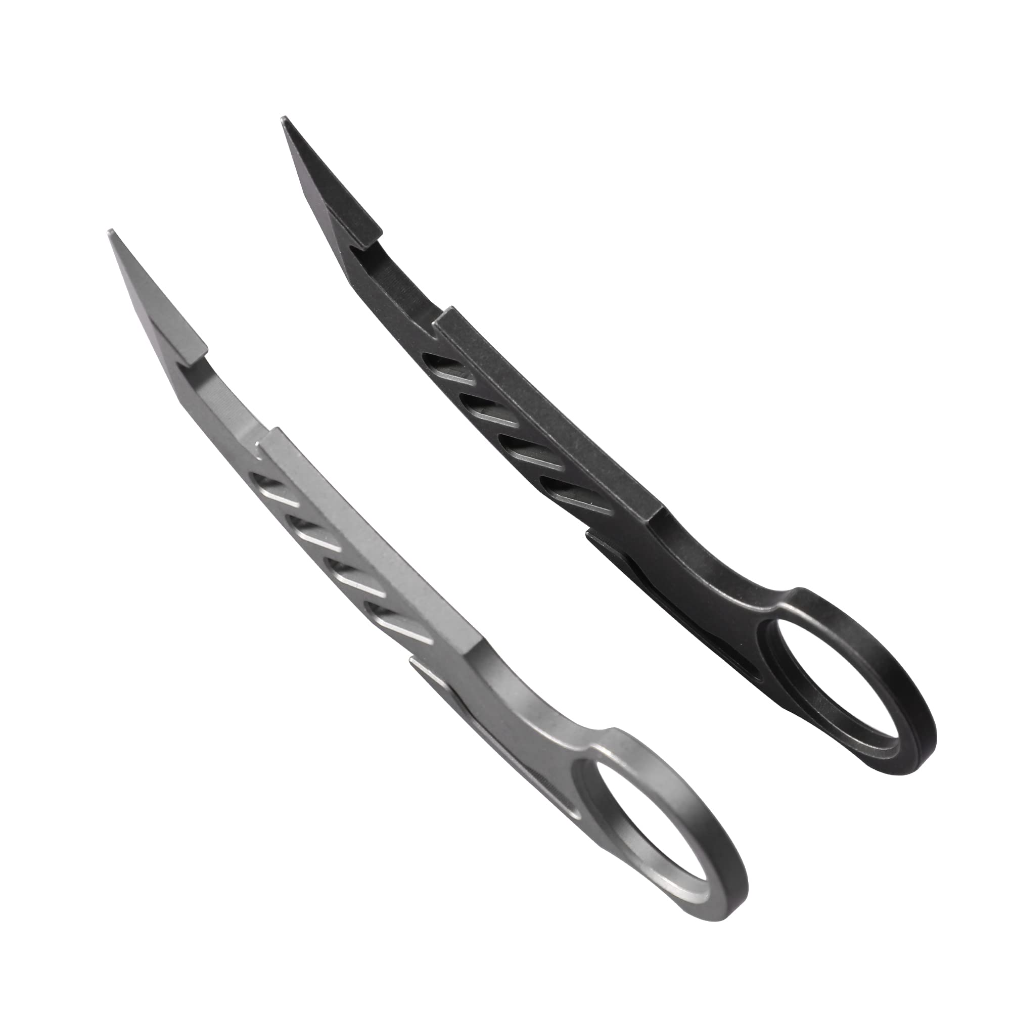 Premium Titanium Pry Bar Tool by Petrified Fish - Black | EDC Multi-Tool for Camping, Survival, and Everyday Carry | Durable & Lightweight for Outdoor Adventures