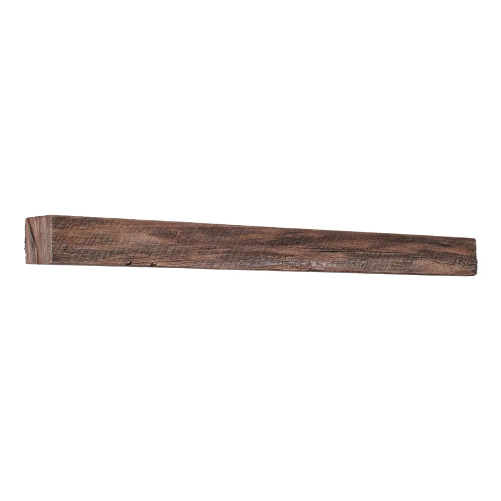 Lexington Hearth Grist Mill Concrete Faux Wood Fireplace Mantel Shelf - Rustic Decorative Shelf for Living Room, Bedroom & Home Decor