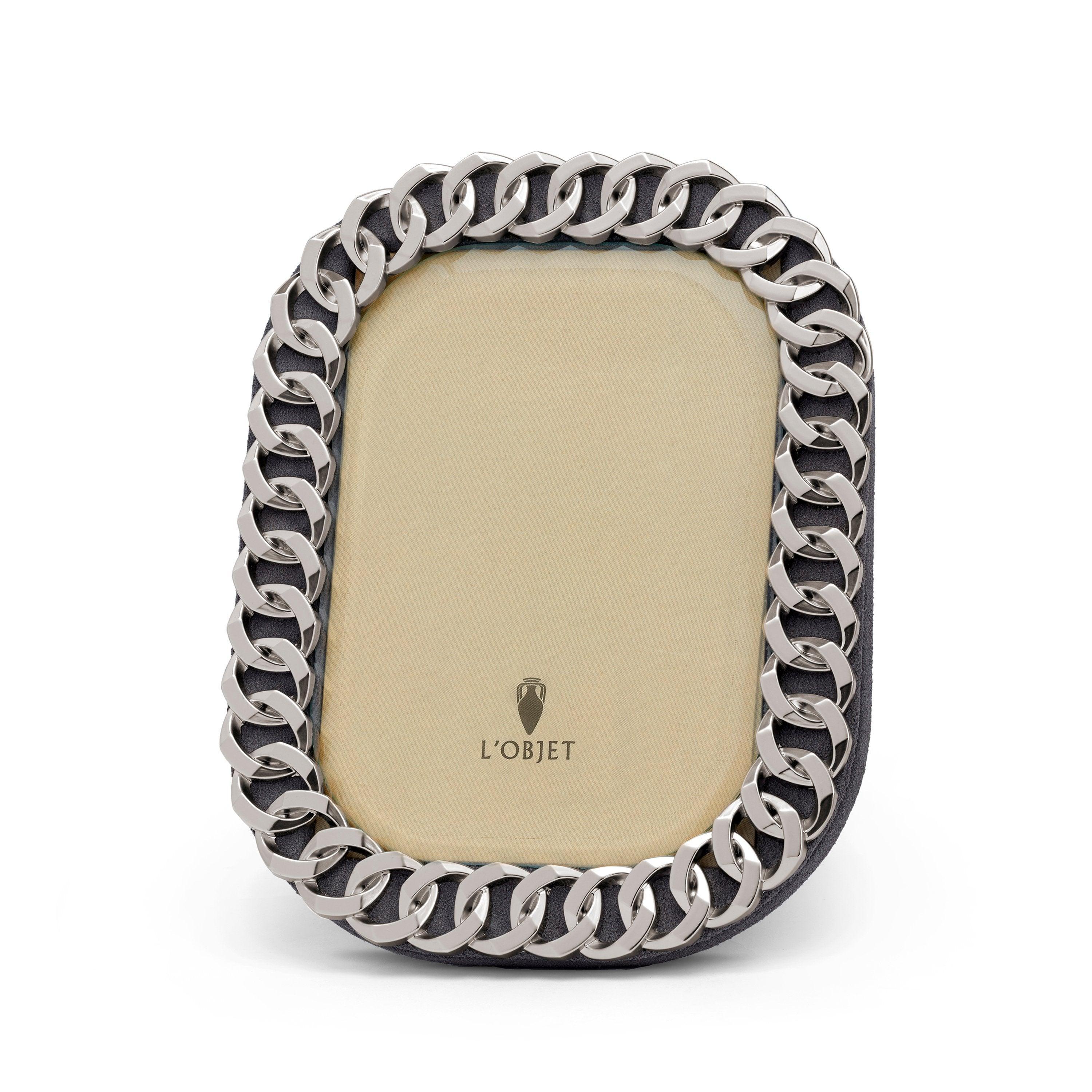 Platinum Cuban Link Chain Frame - Luxury Hip Hop Jewelry for Men & Women | Perfect for Parties, Gifting & Streetwear Fashion
