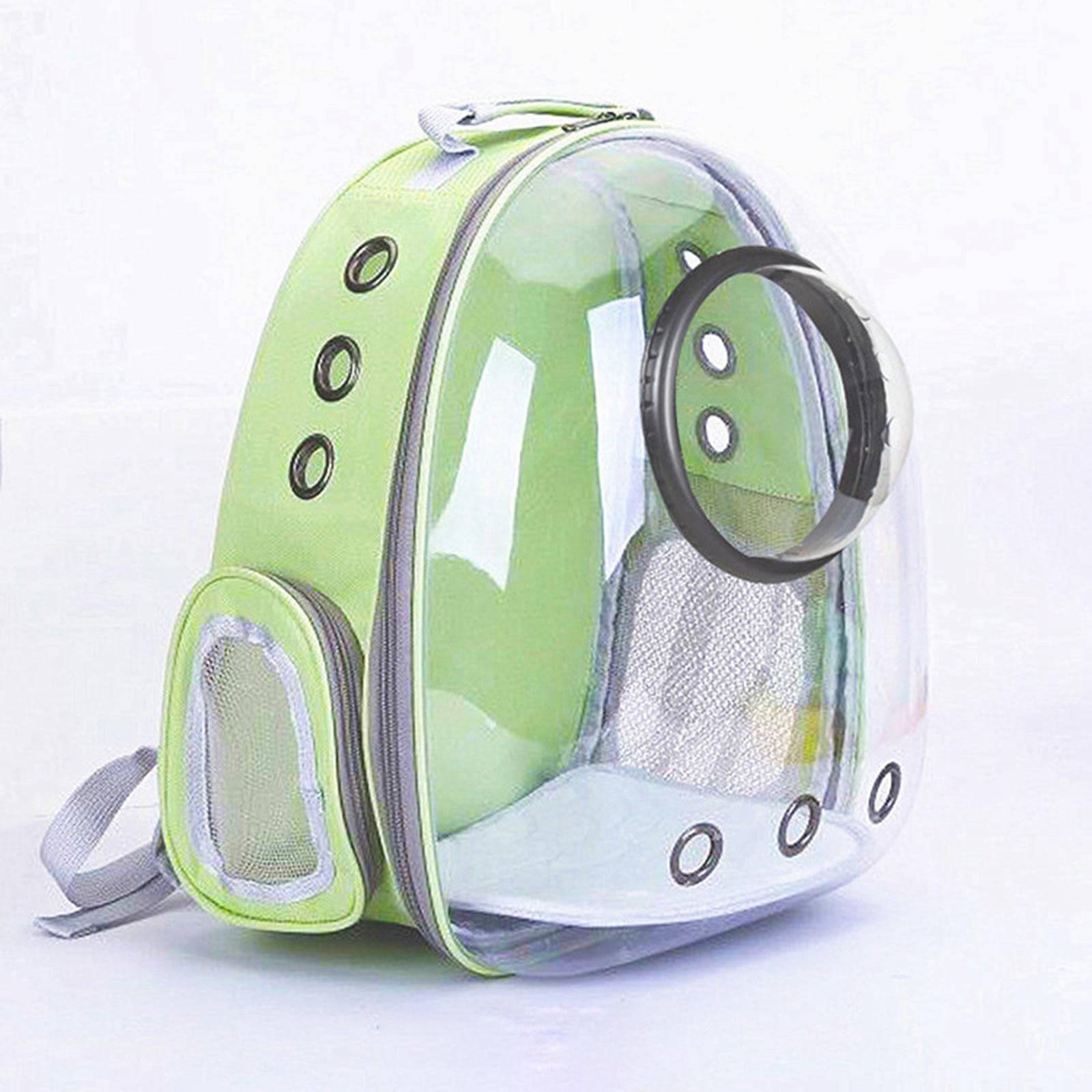 Enakshi Transparent Pet Backpack Carrier - Breathable Travel Bag for Small Dogs & Cats - Outdoor Camping, Hiking, Airplane & Daily Use - Gray