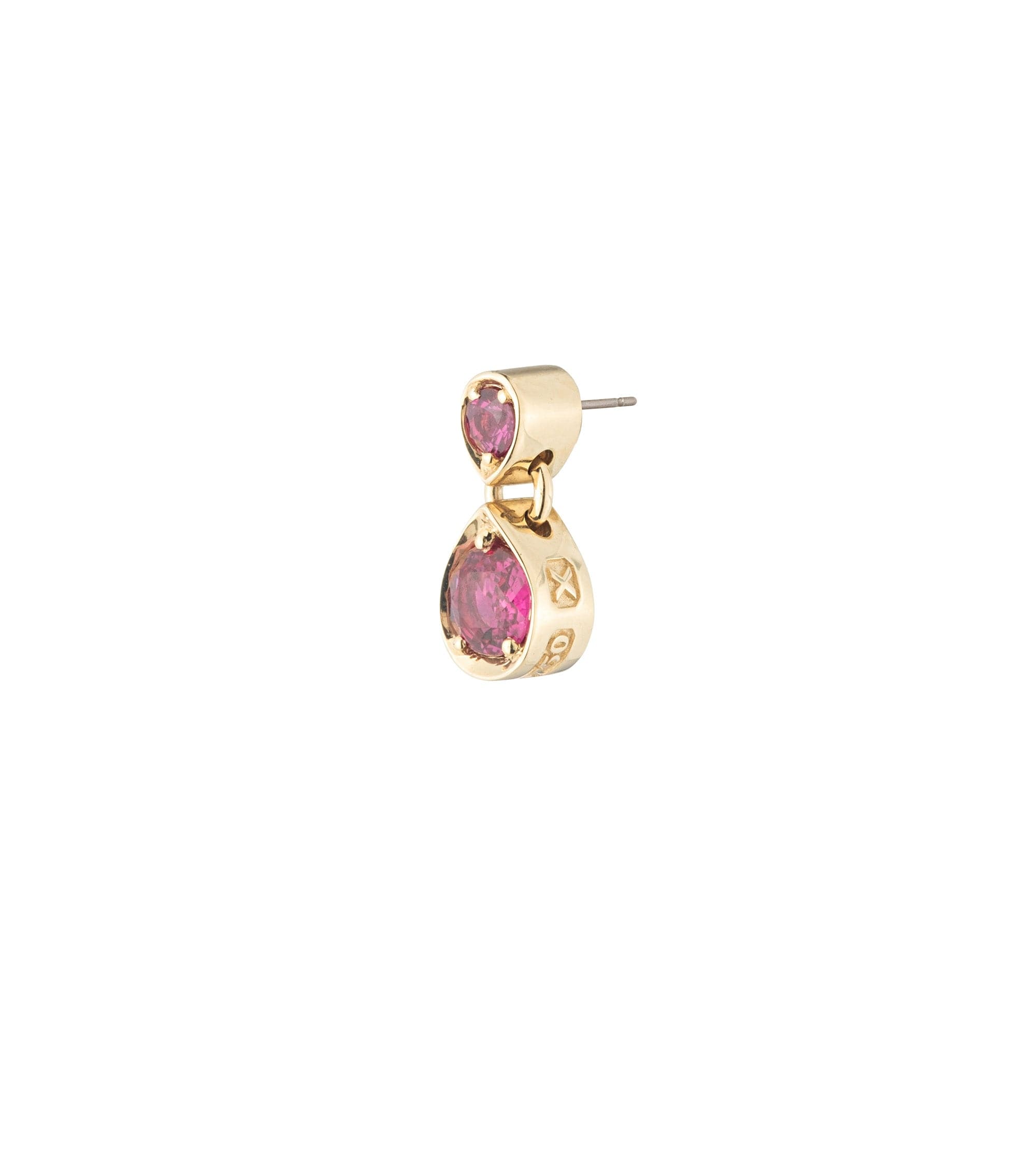 Forever & Always a Pair: Ruby Gemstone Double Drop Earrings for Women | Elegant Dangle Earrings for Date Night & Special Occasions | Valentine's Day Gift for Her