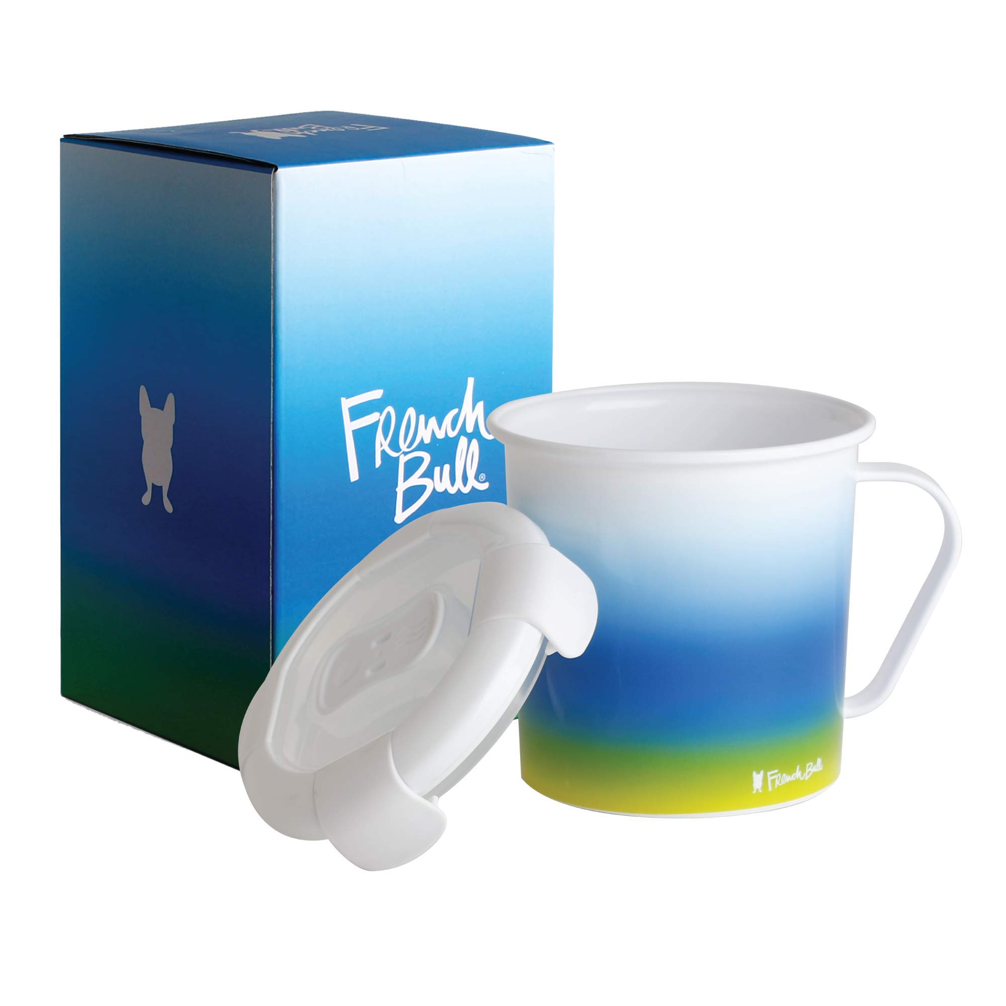 French Bull 23 oz Soup Mug with Handle & Vented Lid - Leak Proof, Microwave & Dishwasher Safe Food Storage Container - Cool Grip Technology - Airtight Lunch Travel Mug - Set of 6 - Perfect for Office, Picnics & Meal Prep