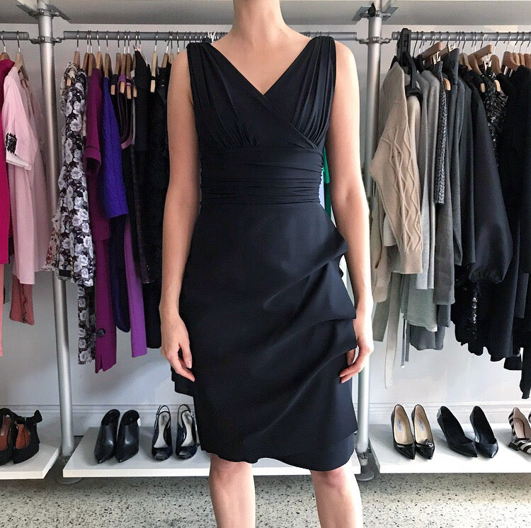 Chiara Boni La Petite Robe Black Bodycon Stretch Dress - Slim Fit Cocktail Party Dress for Women | Perfect for Night Out, Date Night & Special Occasions