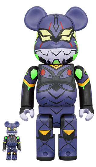 MEDICOM TOY BE@RBRICK Evangelion Eva-13 New Paint Ver. 100% & 400% Collectible Figure - Perfect for Anime Fans, Home Decor & Gift Giving