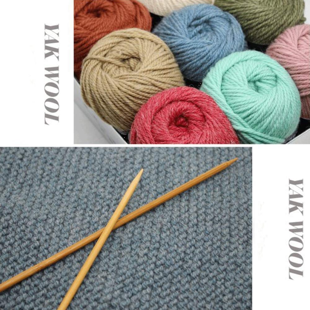 Premium 500g Black Soft Yak Wool Yarn for Hand Knitting & Crochet - DIY Craft Yarn for Scarves, Socks, Blankets & Home Decor - Perfect for Cozy Winter Projects & Gift Making