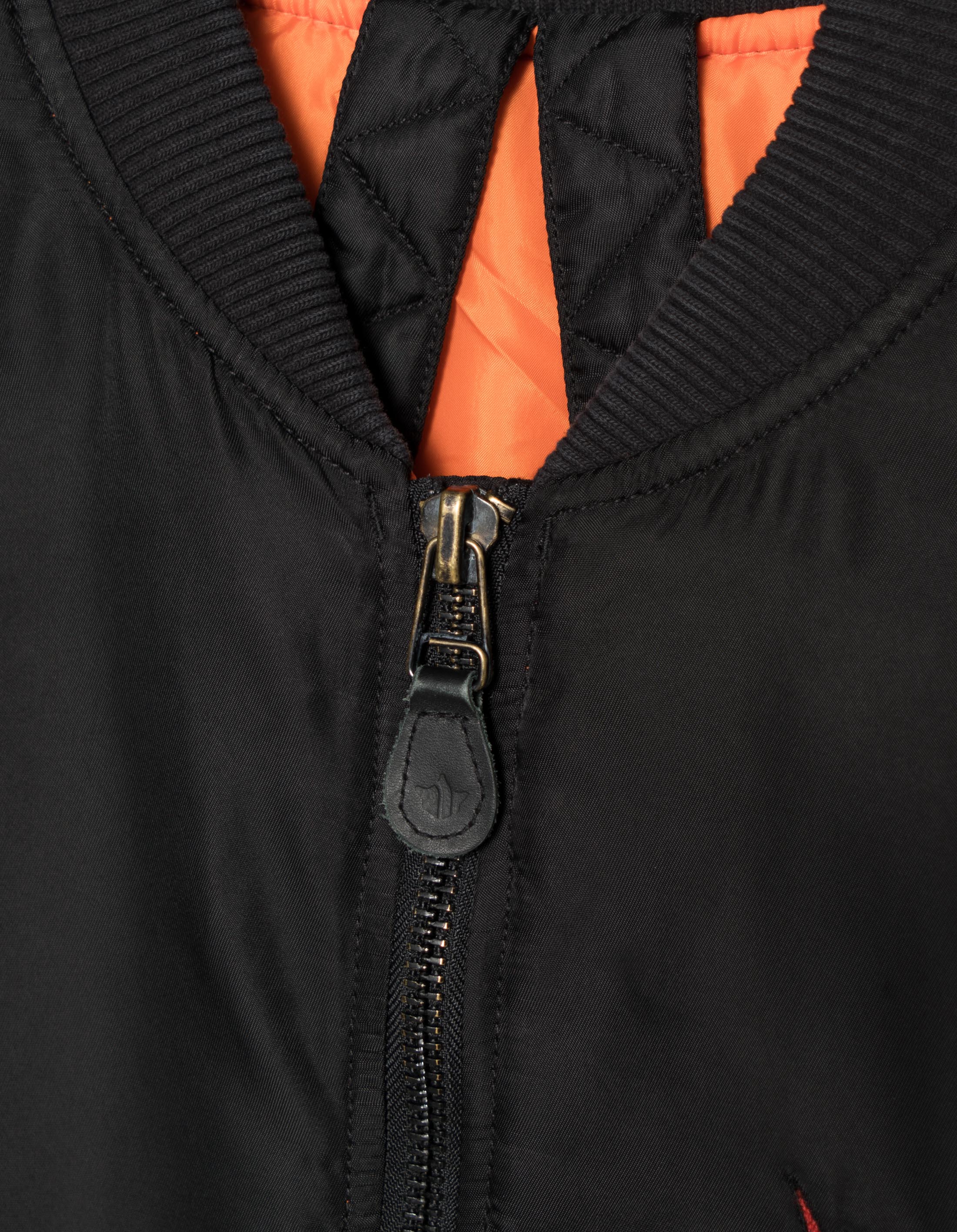 6224 Year of the Crane MA1 Flight Jacket for Men - Black Bomber Jacket - Perfect for Casual Wear, Street Style & Outdoor Activities
