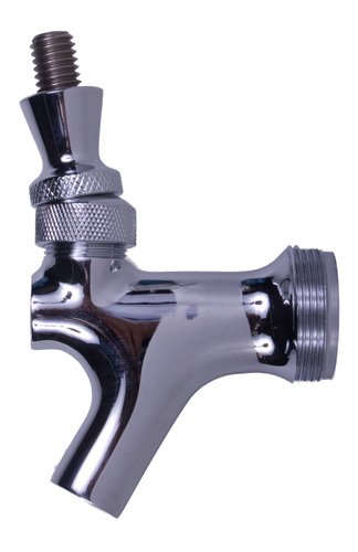Premium 304 Stainless Steel Beer Faucet with Durable Lever - Commercial & Home Bar Draft Beer Dispenser for Kegerators, Pubs, and Parties