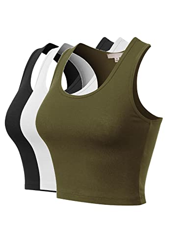 3pack - Black/White/Military Green