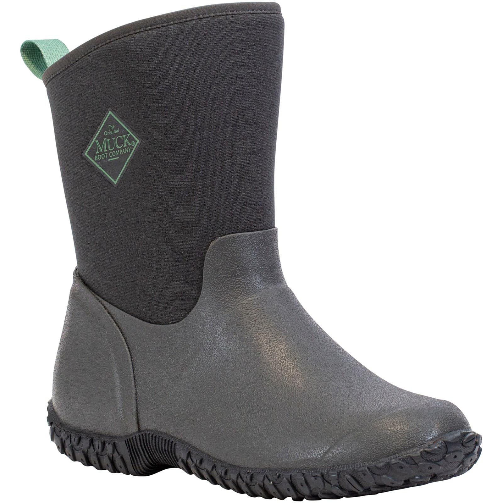 Women's Muckster II Mid Pull-On Waterproof Boots - Grey | Ankle to Mid-Calf Rain & Garden Boots for Outdoor Activities, Farming, and Wet Conditions