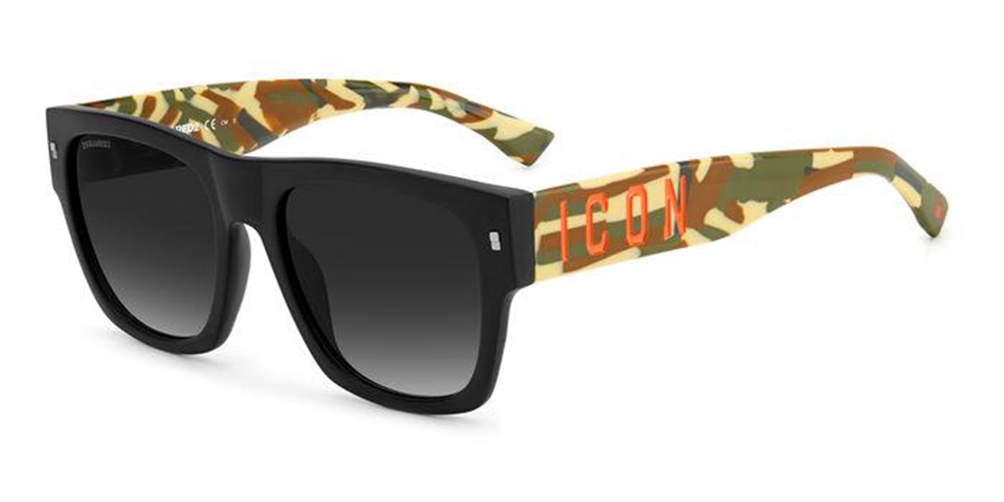 DSQUARED2 Icon 0004/S Sunglasses - Polarized UV Protection Aviator Sunglasses for Men & Women - Perfect for Driving, Beach & Outdoor Activities