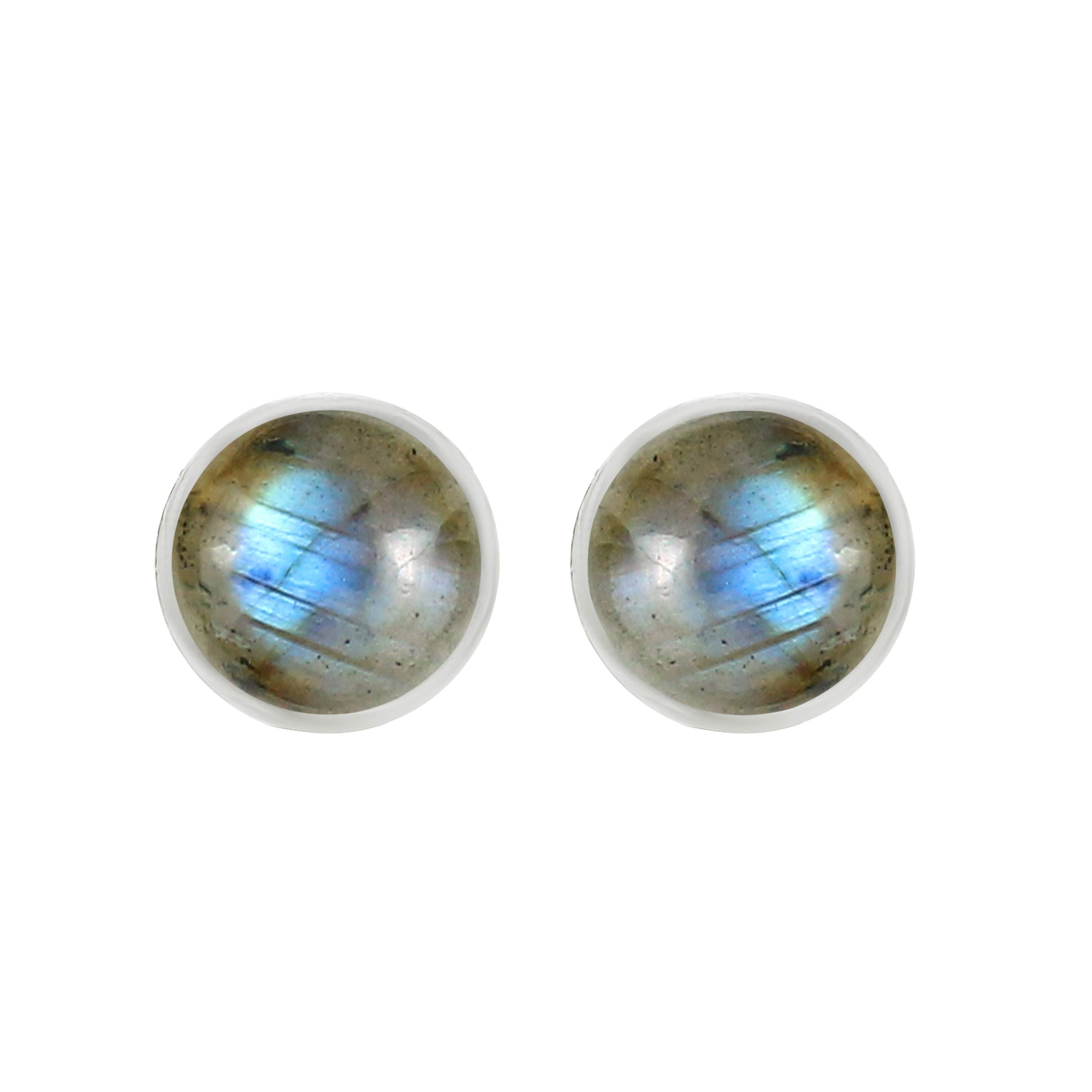 1.40 Carat Round Natural Gemstone Earrings for Women - Handmade Boho Dangle Birthstone Jewelry | Perfect Gift for Wife, Girlfriend | Birthday, Anniversary, Wedding, Party Wear