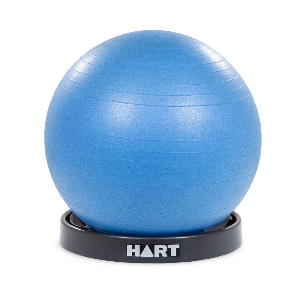 HART Swiss Exercise Ball Base - Heavy Duty Stability Base for Yoga, Pilates & Fitness Workouts - Perfect for Home Gym & Rehabilitation Training
