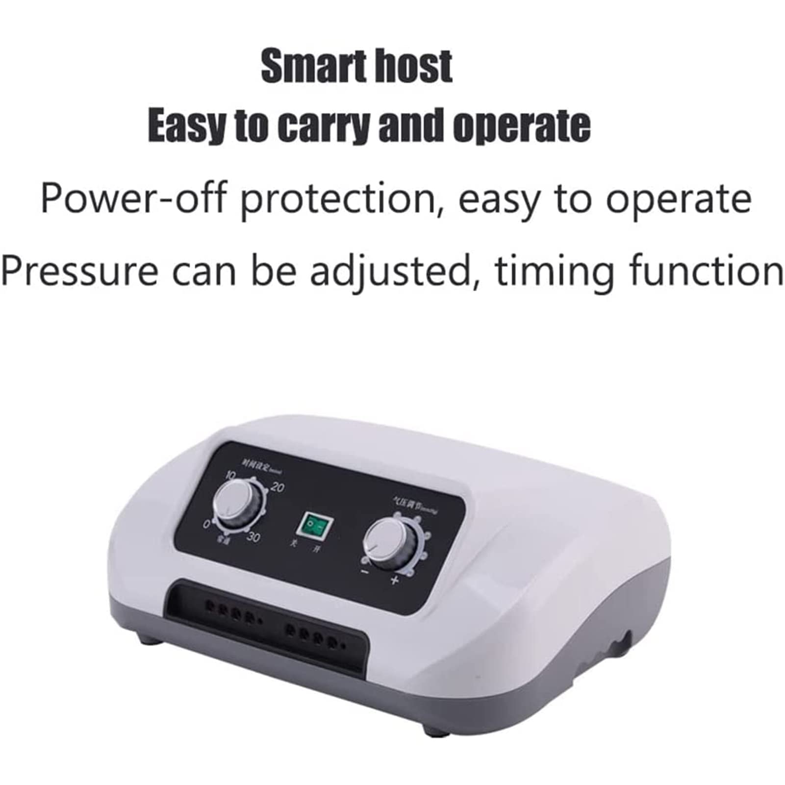 Amamad Fit Electric Lymphatic Drainage Air Compression Massager - Leg, Arm, Waist, Foot & Ankle Pain Relief Massage Machine with 21 Airbags | Portable Compression Boots for Home Use, Post-Workout Recovery & Circulation Improvement