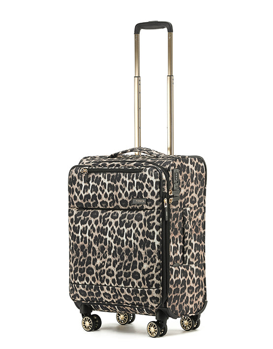 Tosca SO LITE AIR5055 55cm Lightweight Cabin Spinner Luggage - Leopard Print Design for Travel & Business Trips