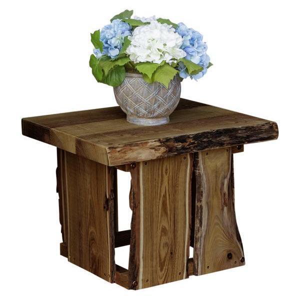 A&L Furniture Blue Mountain Evening Grove Side Table - Nightstand for Bedroom, Living Room, or Office - Solid Wood End Table with Storage Shelf