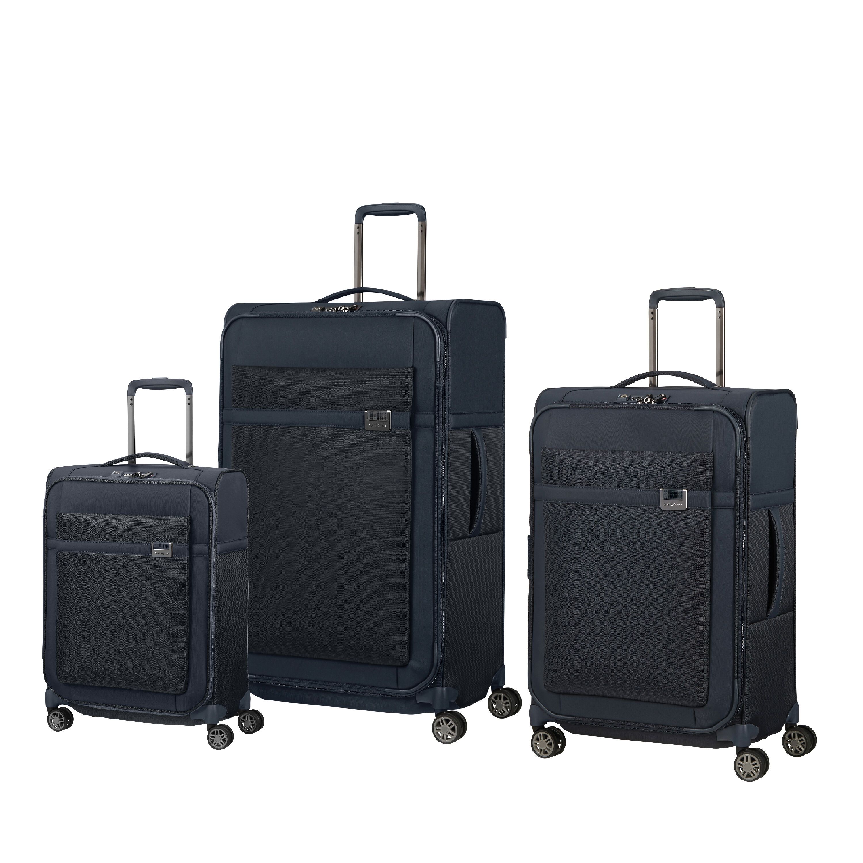 Samsonite Airea 3-Piece Spinner Luggage Set - Lightweight Expandable Suitcase with 360° Wheels for Travel, Business Trips & Family Vacations | Carry-On & Checked Luggage Options