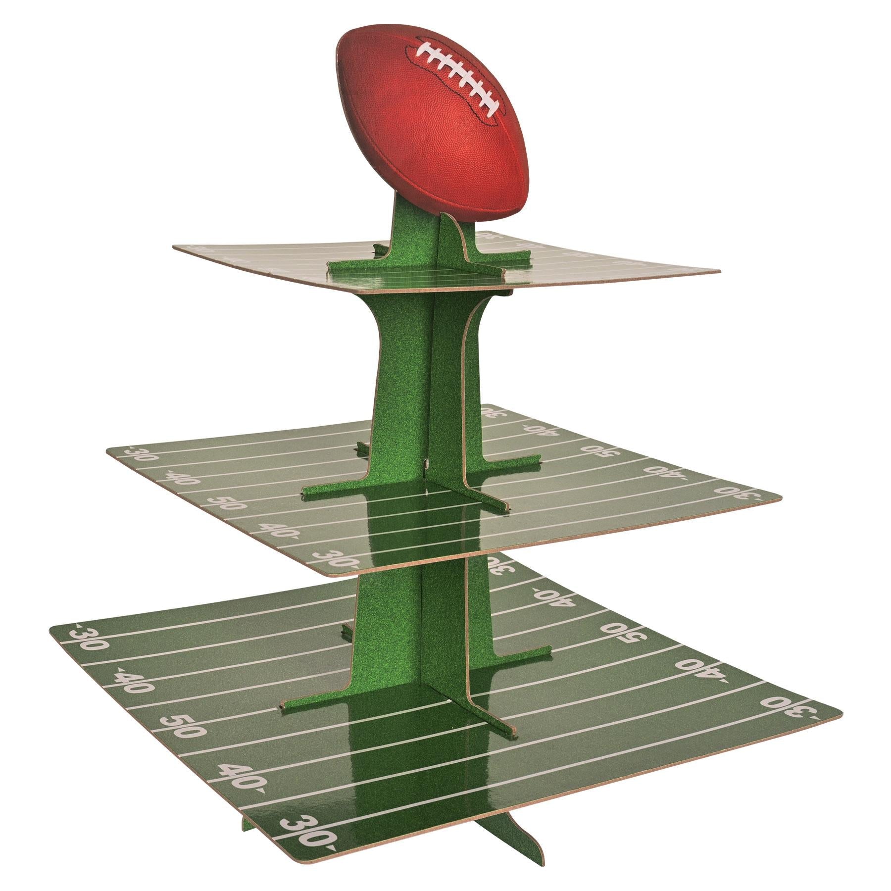 12 Pack Football Cupcake Stand for Party Decorations - Perfect for Game Day, Birthday, and Tailgate Celebrations
