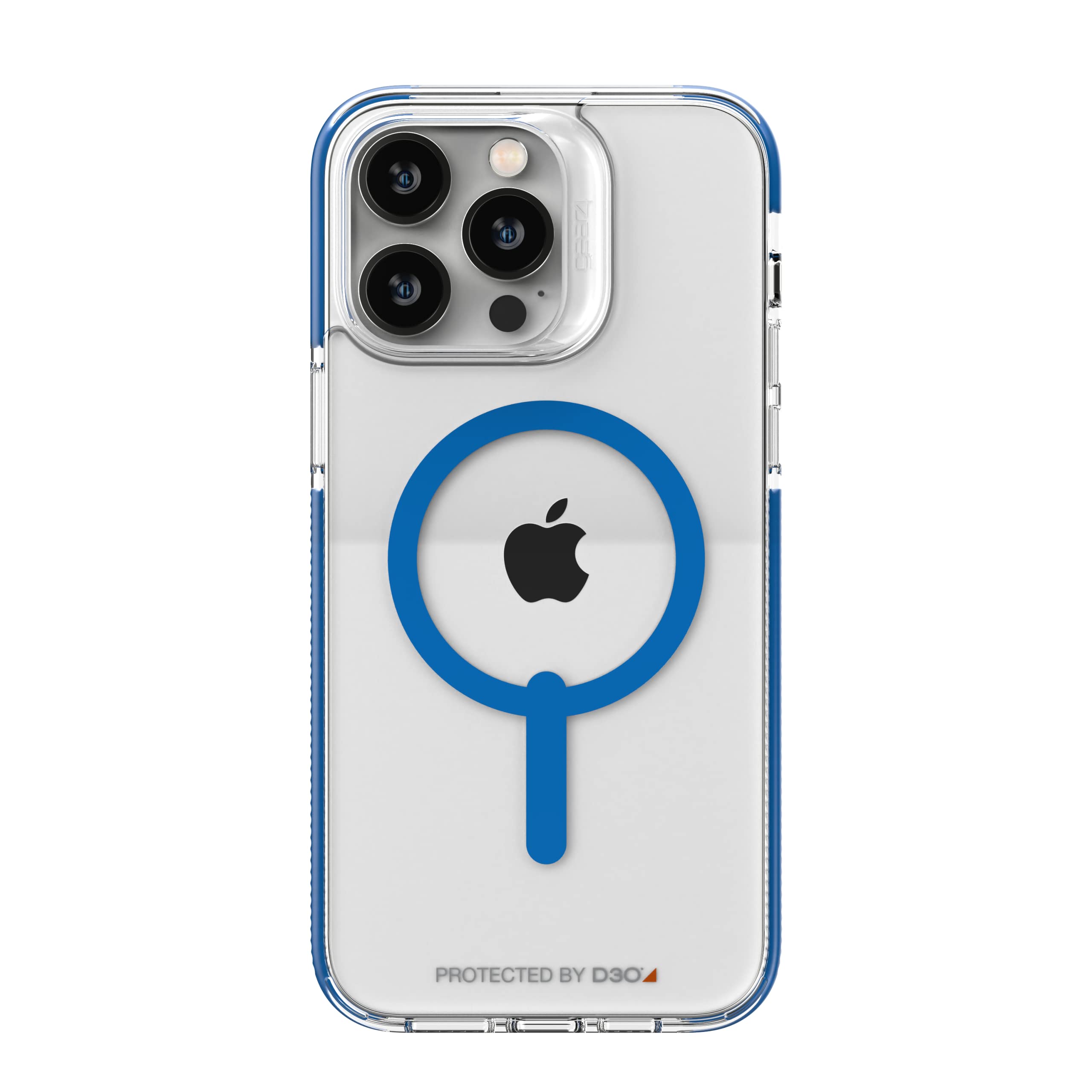 ZAGG Gear4 Santa Cruz Snap D30 Protective Case for iPhone 14 Pro Max - Slim Shockproof Cover with Wireless Charging & MagSafe Compatibility (Blue) - Perfect for Everyday Use, Travel, and Outdoor Activities