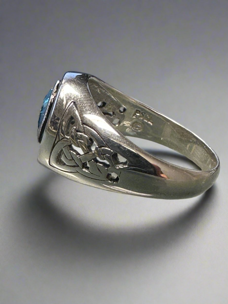 Celtic AA Recovery Silver Ring for Men & Women - Strength & Unity Symbol TR1020 - Perfect for Gifts, Weddings & Spiritual Healing