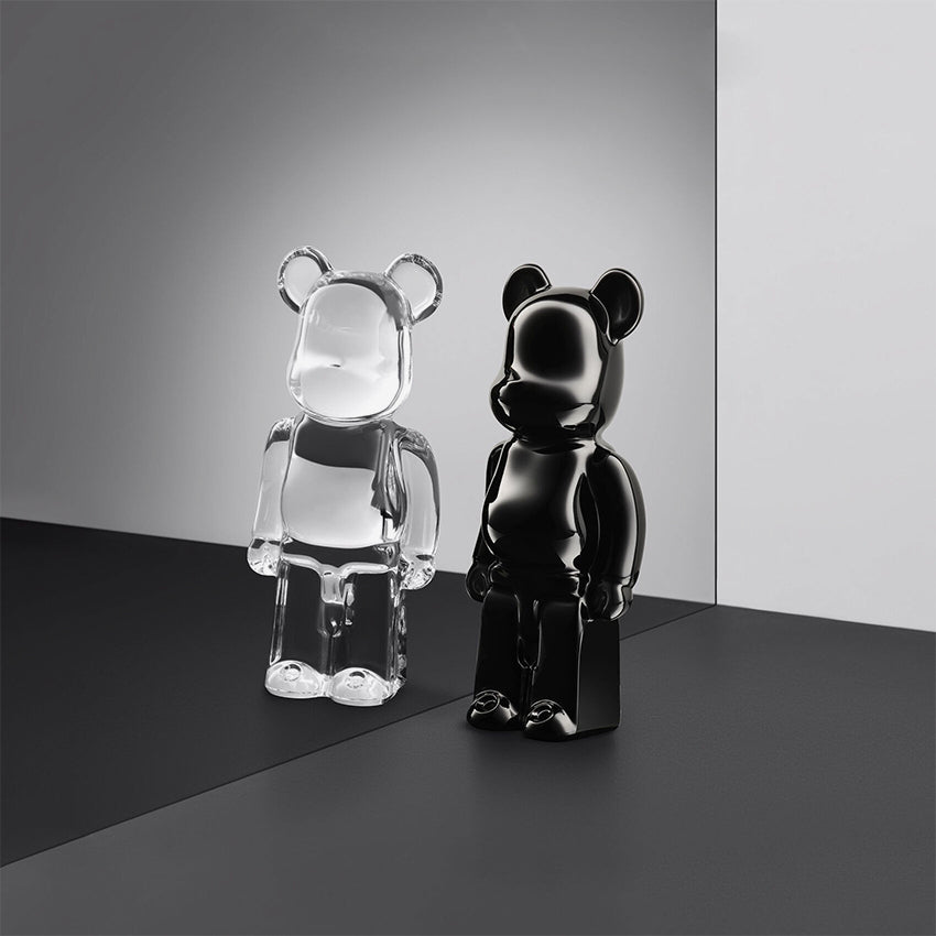 Baccarat Crystal Bearbrick Standing 140% - Luxury Collectible Figurine for Home Decor & Display