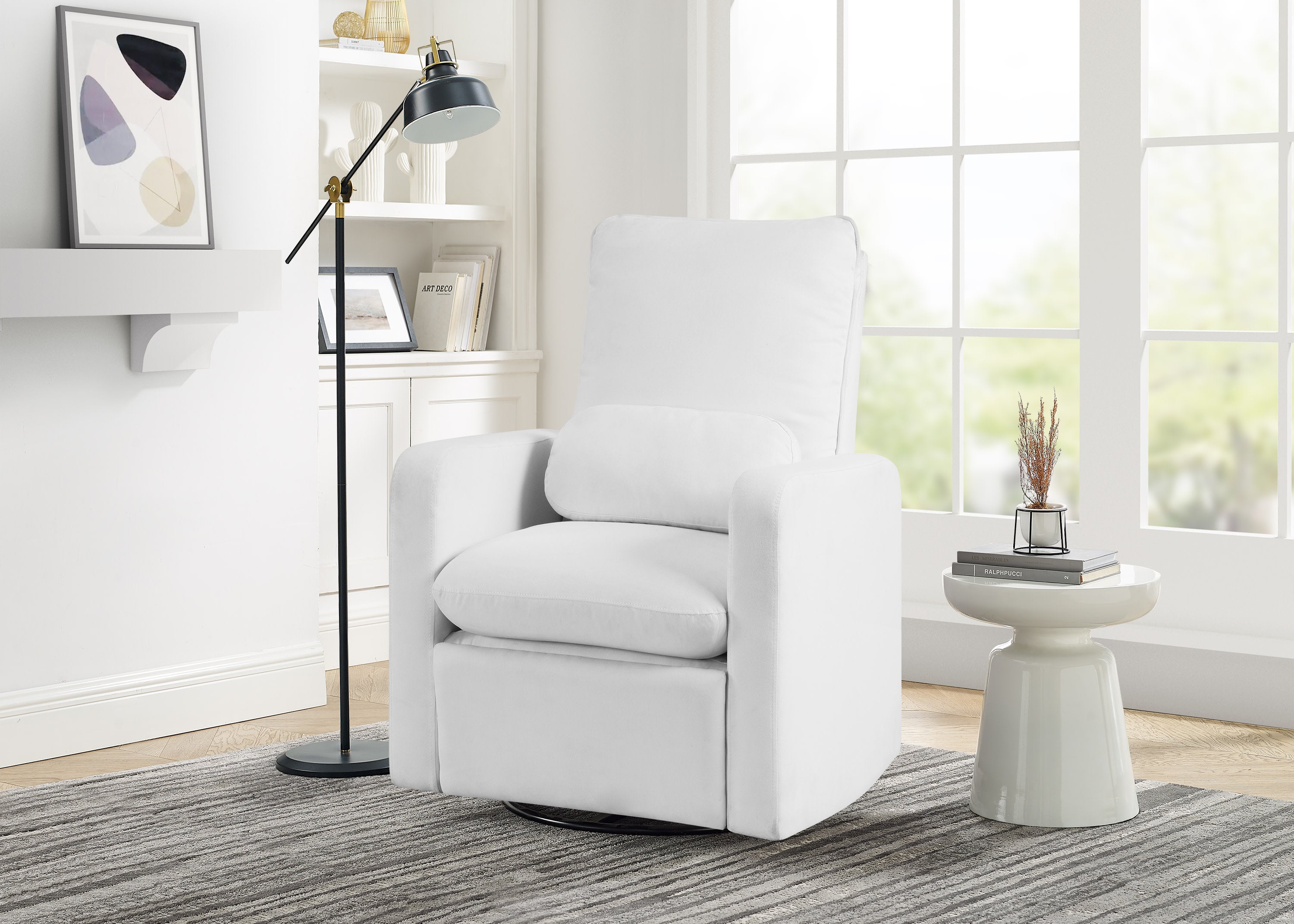 BabyGap Cloud Recliner with LiveSmart Evolve Fabric - Ultra Soft Infant Rocking Chair for Nursery, Living Room & Bedroom - Perfect for Feeding, Nursing & Comforting Baby