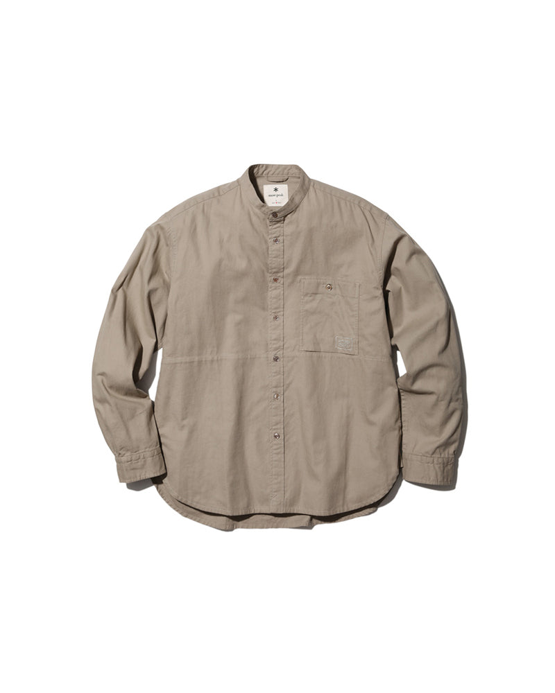 Organic Cotton Poplin Stand Collar Shirt for Men - Breathable & Comfortable Casual Wear for Office, Travel & Everyday Outfits