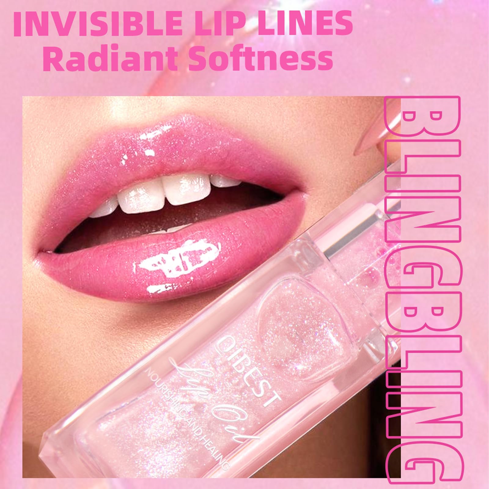 Bossup V2 Magic Color Changing Lip Oil - 2PCS Hydrating Lip Gloss, Warm Tint Moisturizing Lip Treatment for Daily Wear & Special Occasions