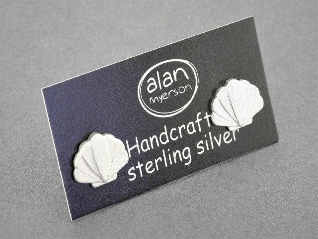 Seashell Stud Earrings - Sterling Silver Jewelry for Women - Perfect for Beach Vacations, Summer Outfits & Boho Style