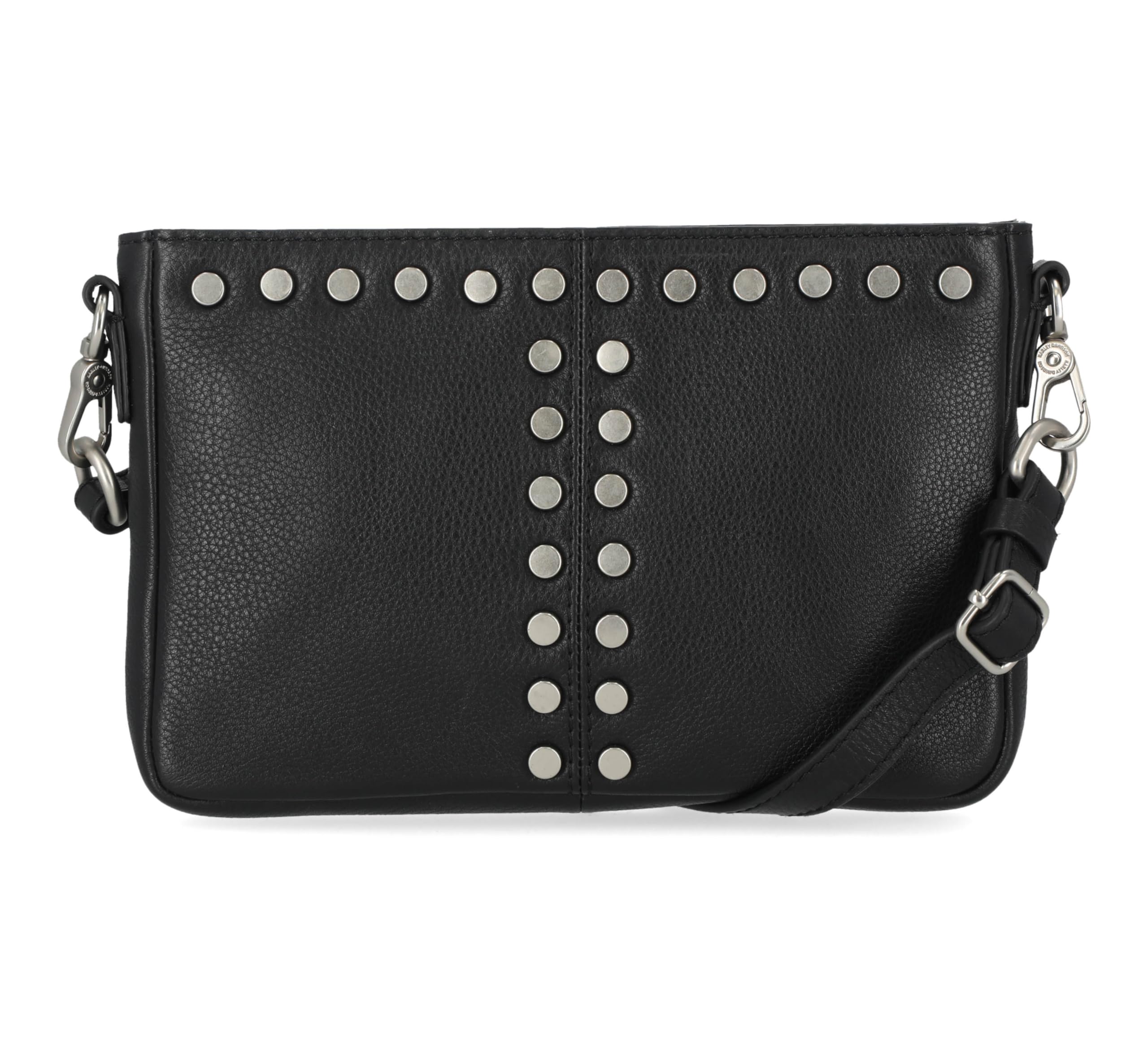 Harley-Davidson Genuine Leather Crossbody Bag for Women - Stylish Shoulder Purse with Adjustable Strap - Perfect for Motorcycle Rides, Travel & Everyday Use