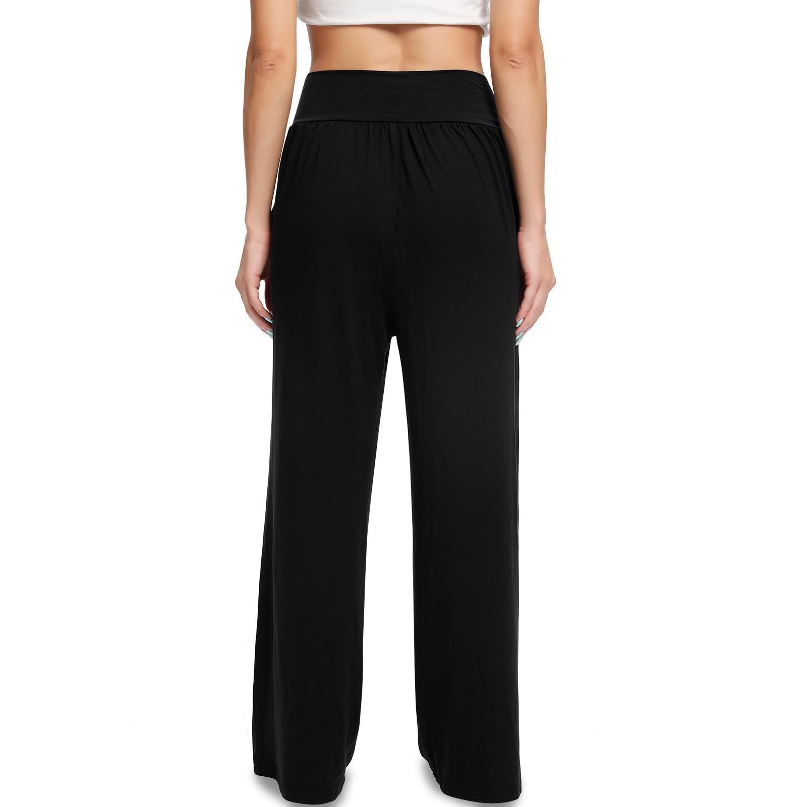 Annenmy Women's High Waisted Yoga Pants with Pockets - Comfy Lightweight Sweatpants for Workout, Jogging & Lounge - Stretchy Loose Fit Ladies Activewear for Yoga, Running & Casual Wear