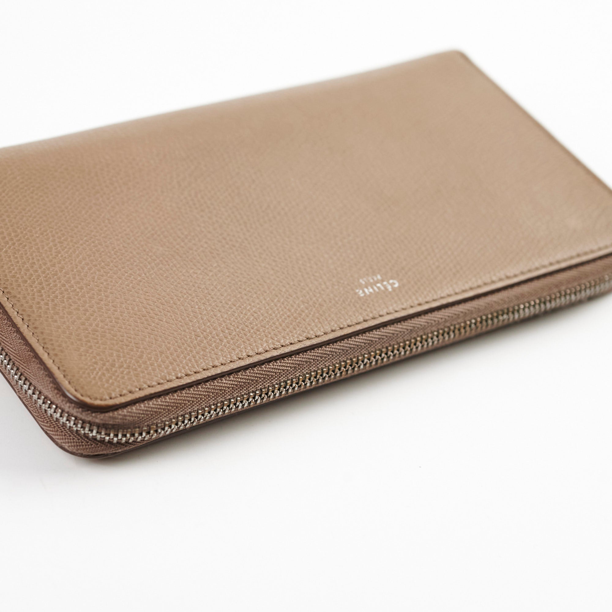 Celine Long Wallet in Dark Beige - Premium Leather Women's Wallet with Multiple Card Slots - Perfect for Everyday Use, Travel & Gift Giving
