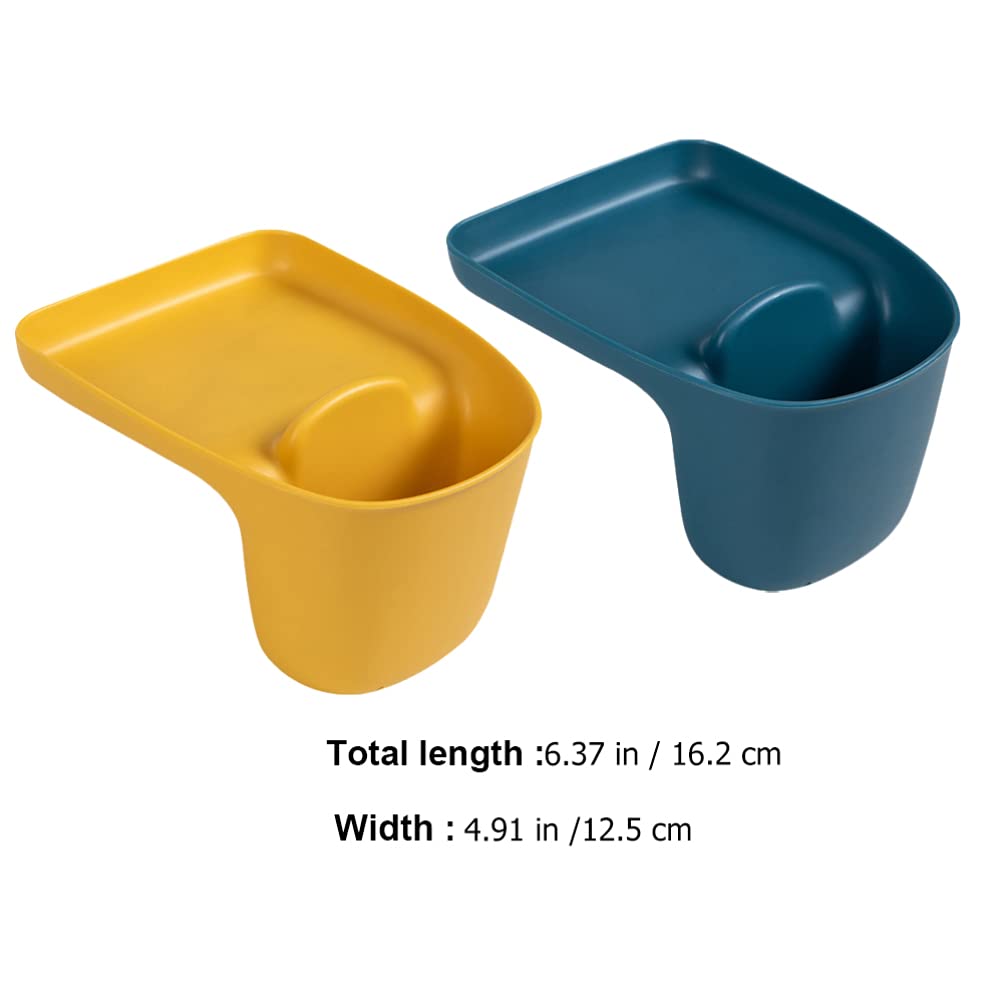 Cabilock 2-Pack Stainless Steel Sink Drainer Basket - Kitchen Sink Drain Rack & Storage Container for Dishes, Utensils, Sponges - Perfect for Draining, Organizing, and Drying in Household & Commercial Kitchens