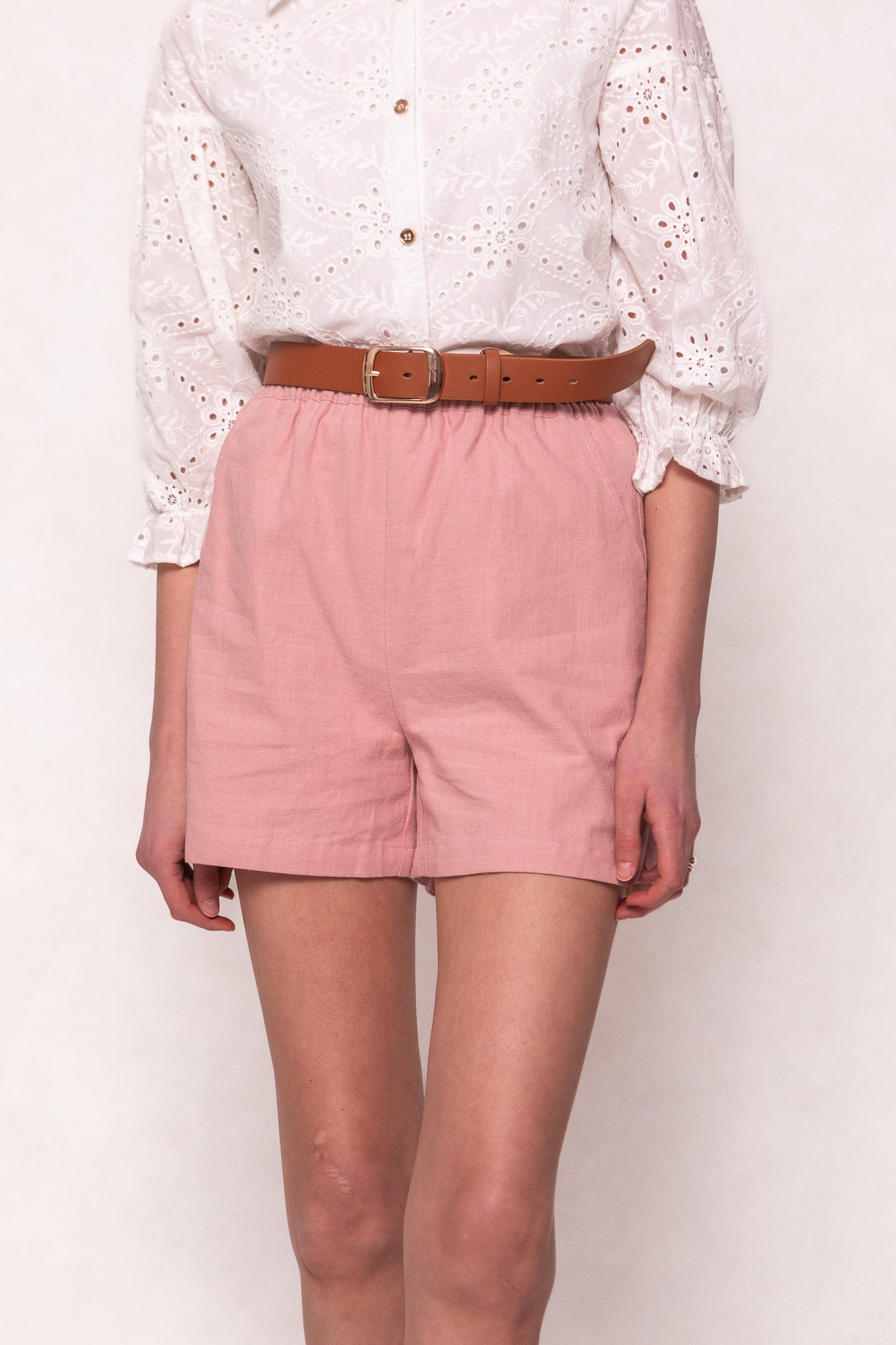 Stylish Skye Shorts in Pink - Comfortable Women's Casual Shorts for Summer, Beach, and Outdoor Activities