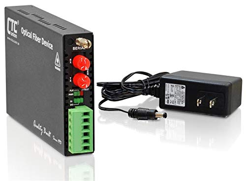 FRM220-SERIAL-ST015 Fiber Media Converter - RS-232/RS-485/RS-422 to Single Mode Fiber Optic Converter with ST Connectors (15Km Range) for Industrial Automation, SCADA Systems & Long-Distance Data Transmission