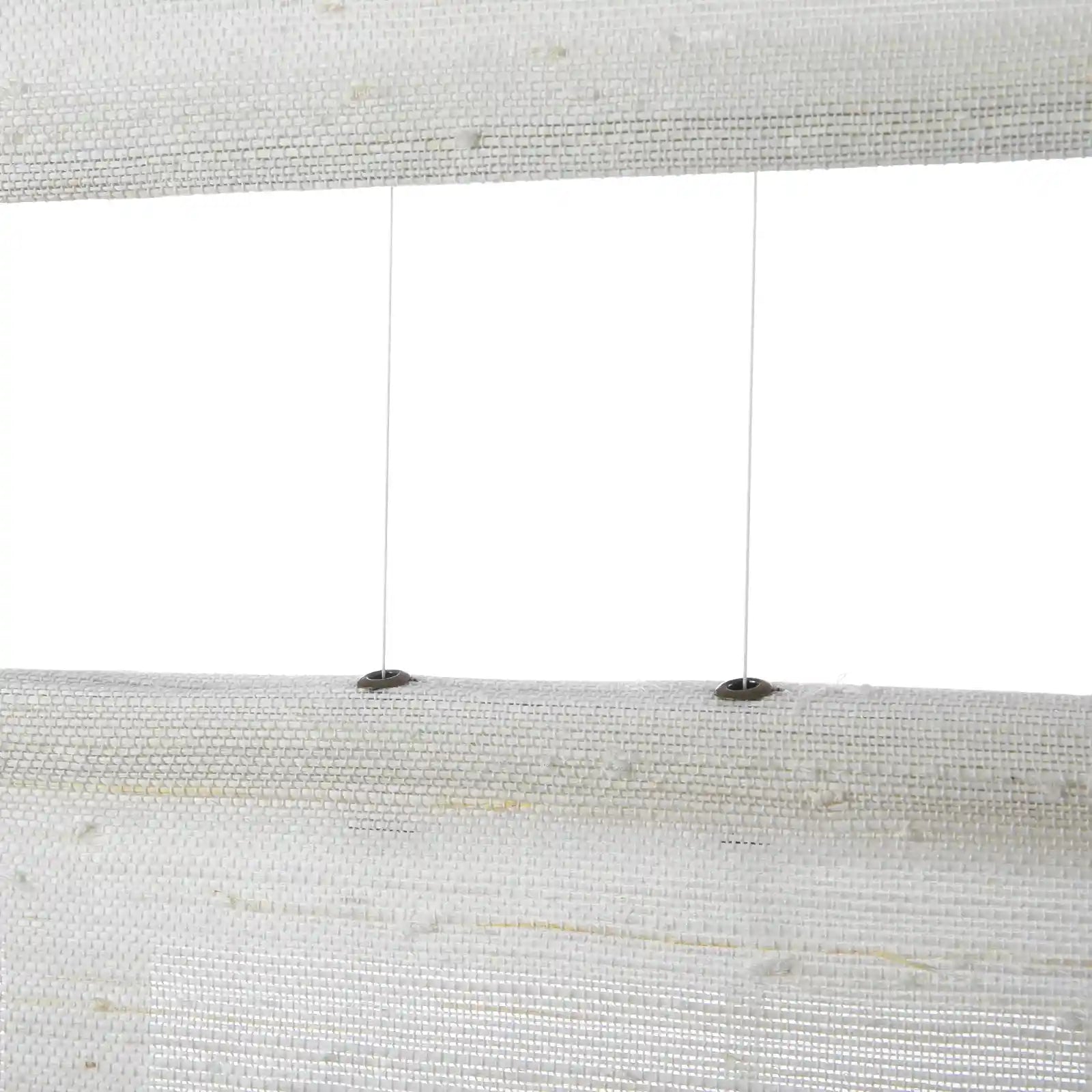 Natural Ramie Cordless Woven Wood Shade - White Rattan Top Down Bottom Up Window Treatment for Living Room & Bedroom