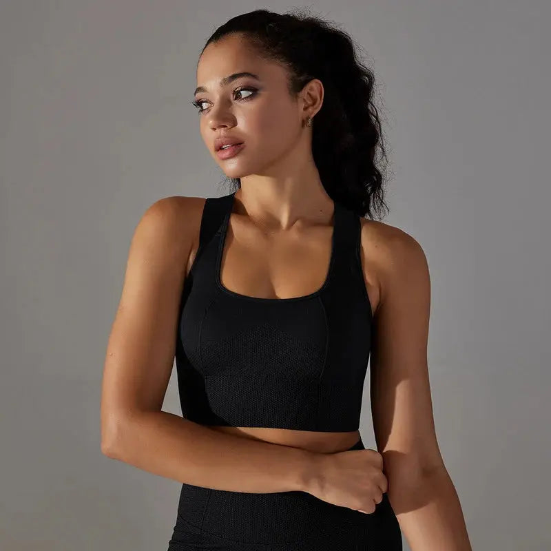 Women's High Waist Yoga Pants & Sports Bra Set - Breathable Workout Leggings & Supportive Activewear for Gym, Running, Pilates - Perfect for Fitness, Lounge & Travel