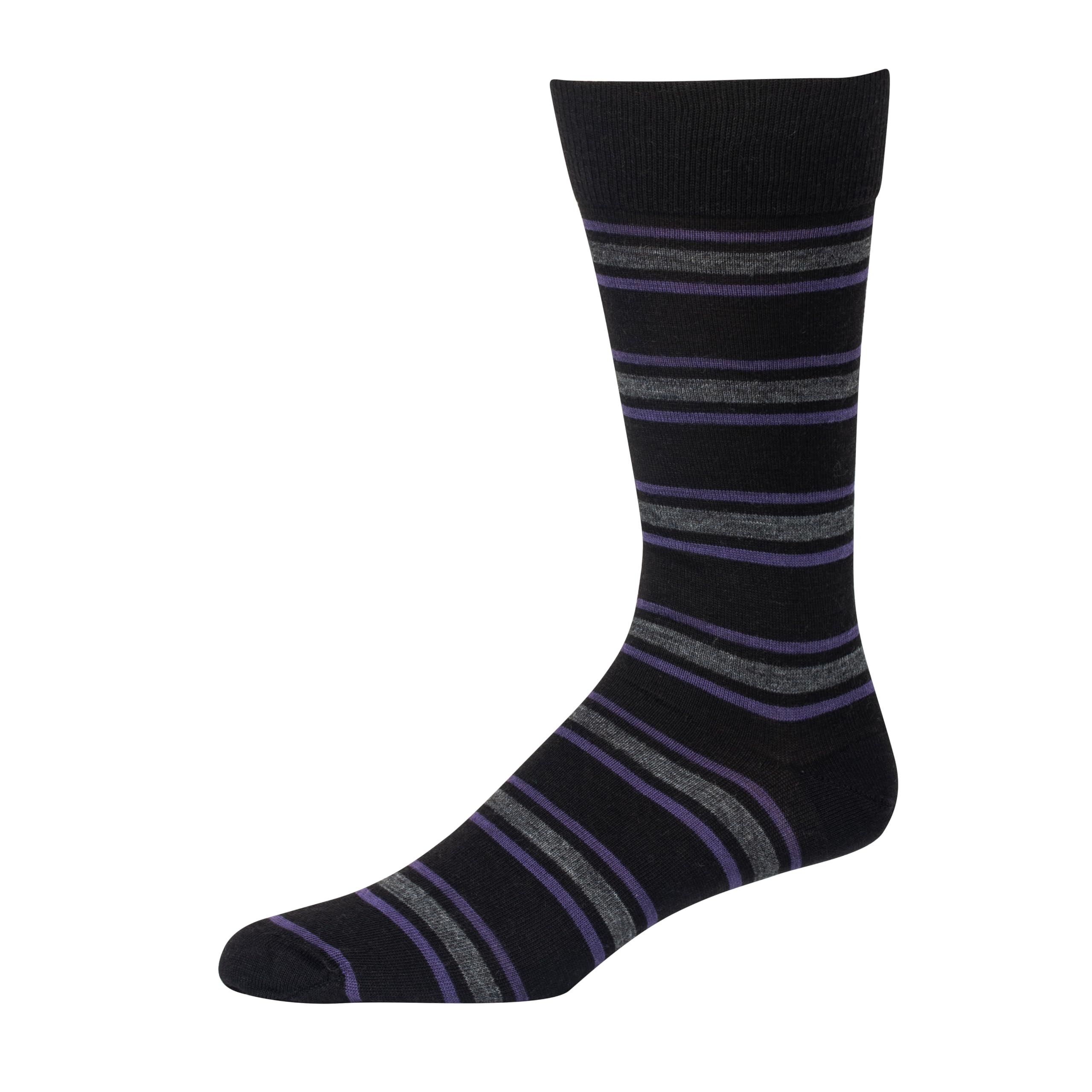 Premium Merino Wool Mid-Calf Dress Socks for Men - Breathable & Comfortable Patterned Socks for Business, Office & Formal Occasions