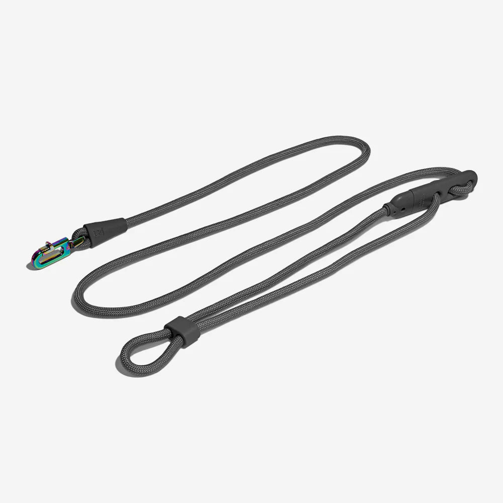 Zee.Dog Hands Free Dog Leash with Titanium Grey Strap - Comfortable, Durable & Adjustable for Walking, Running, Hiking & Outdoor Adventures