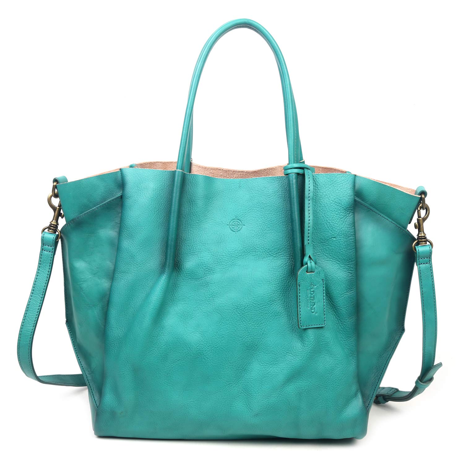 Genuine Leather Sprout Land Tote Bag for Women - Stylish & Durable Handbag for Work, Travel & Everyday Use