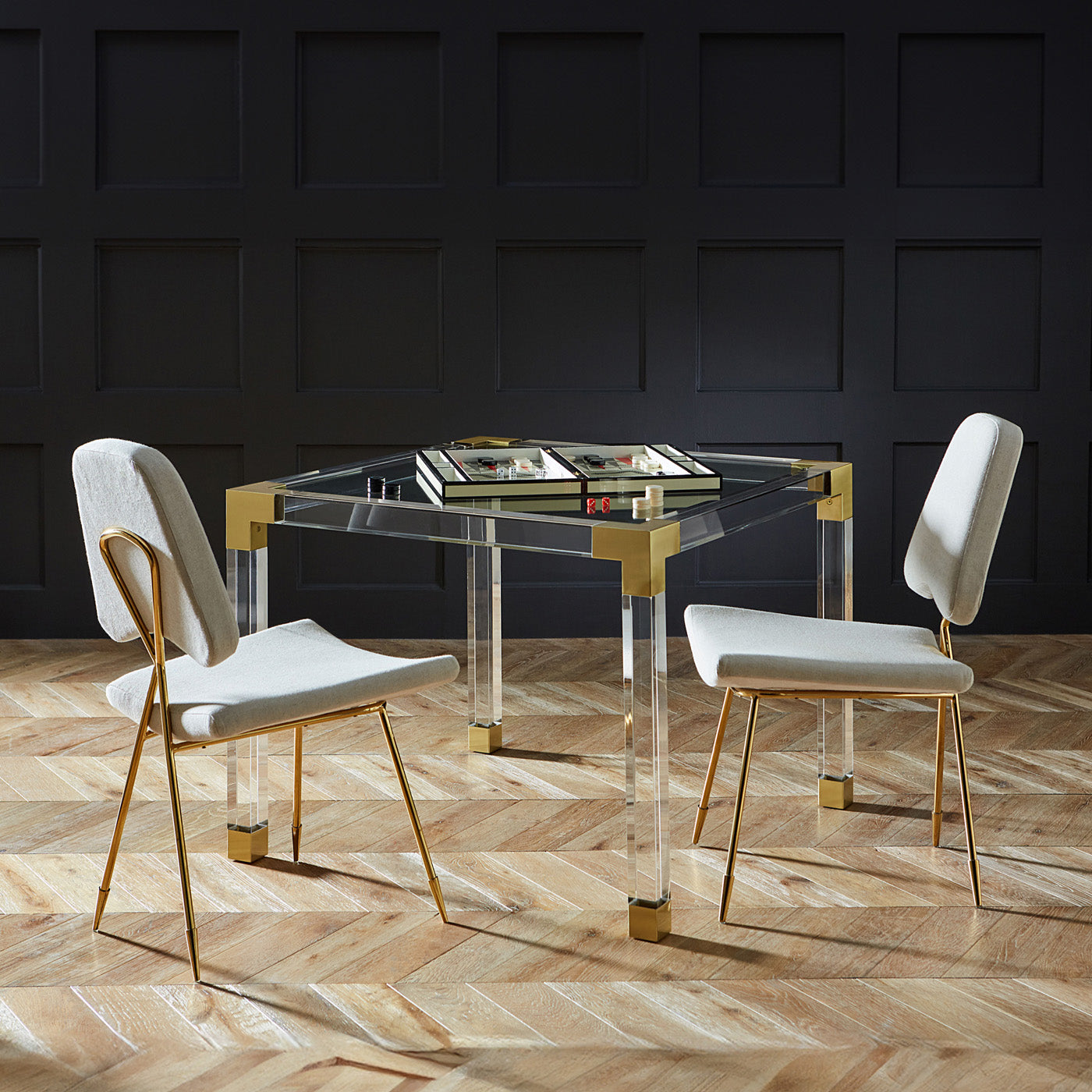 Jacques Premium Wooden Game Table for Poker, Chess & Board Games - Perfect for Game Nights, Family Gatherings & Man Cave Decor