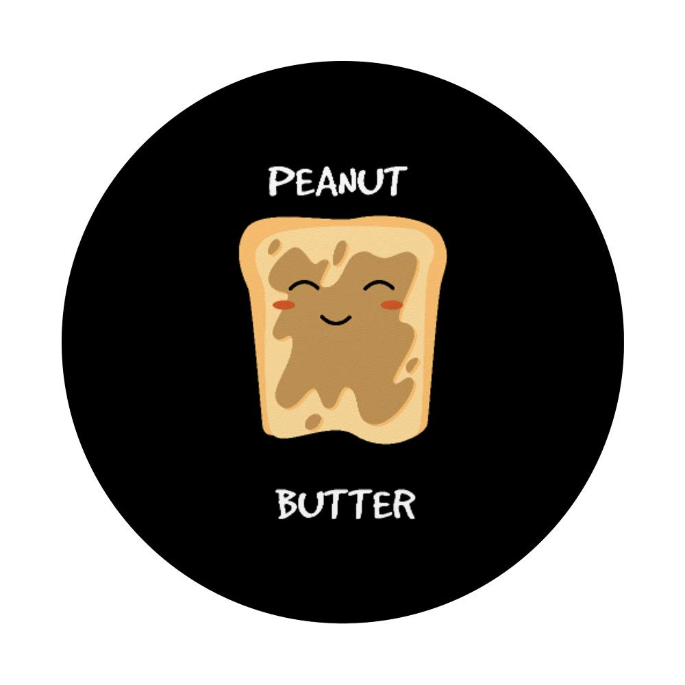 Peanut Butter and Jelly Matching Couple Best Friend Phone Grip - Swappable PopSockets PopGrip for iPhone, Samsung & Tablets - Perfect Gift for Couples, BFFs & Anniversaries - Fun Accessory for Date Nights, Travel & Selfies