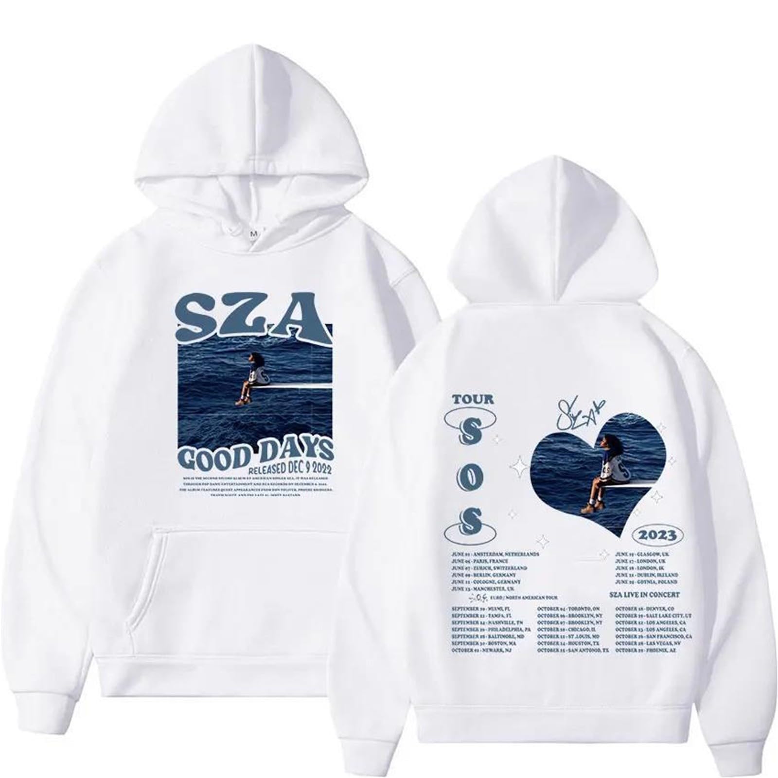 Unisex Oversized Hoodie with Pocket - Long Sleeve Pullover Sweatshirt for Men & Women | Music Lovers Fashion | Casual Wear, Street Style & Lounge Comfort