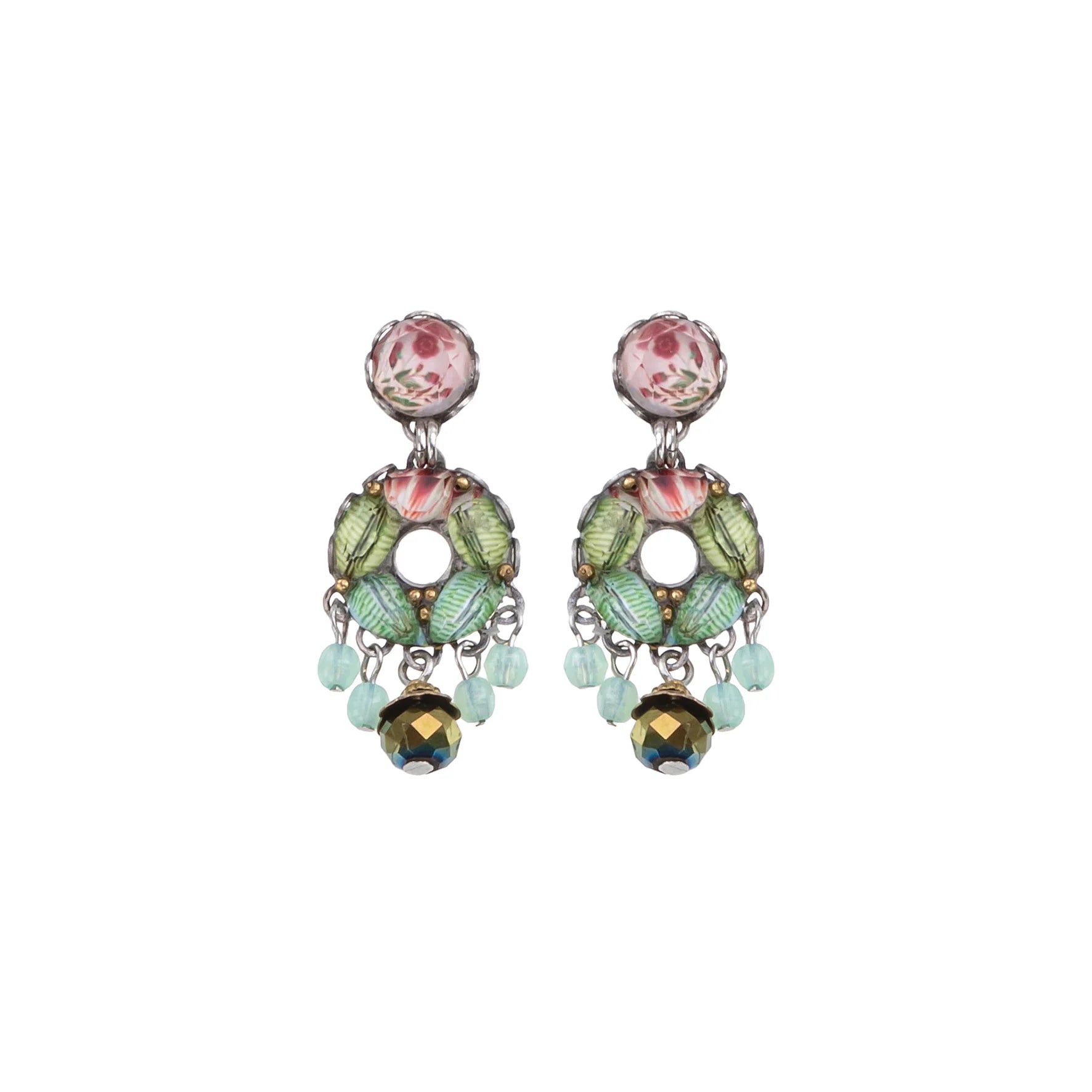 Floral Garden Jewelry Set - Elegant Fern Stud Earrings for Women | Perfect for Everyday Wear, Gift Giving & Boho Fashion